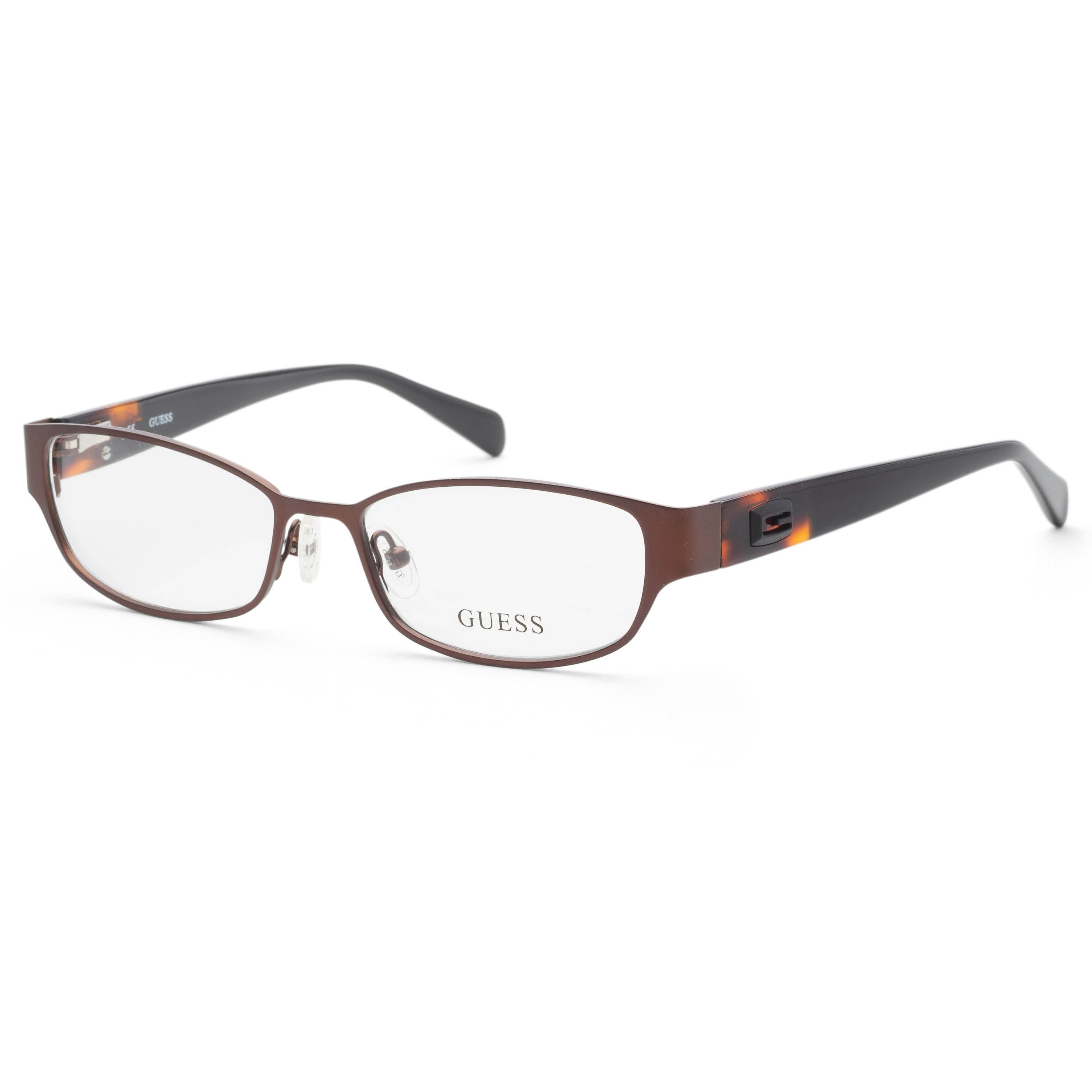 Preloved - Guess GU2412BRN52 Metal Rectangle Frame Eyeglasses — Brown by Preloved - Guess
