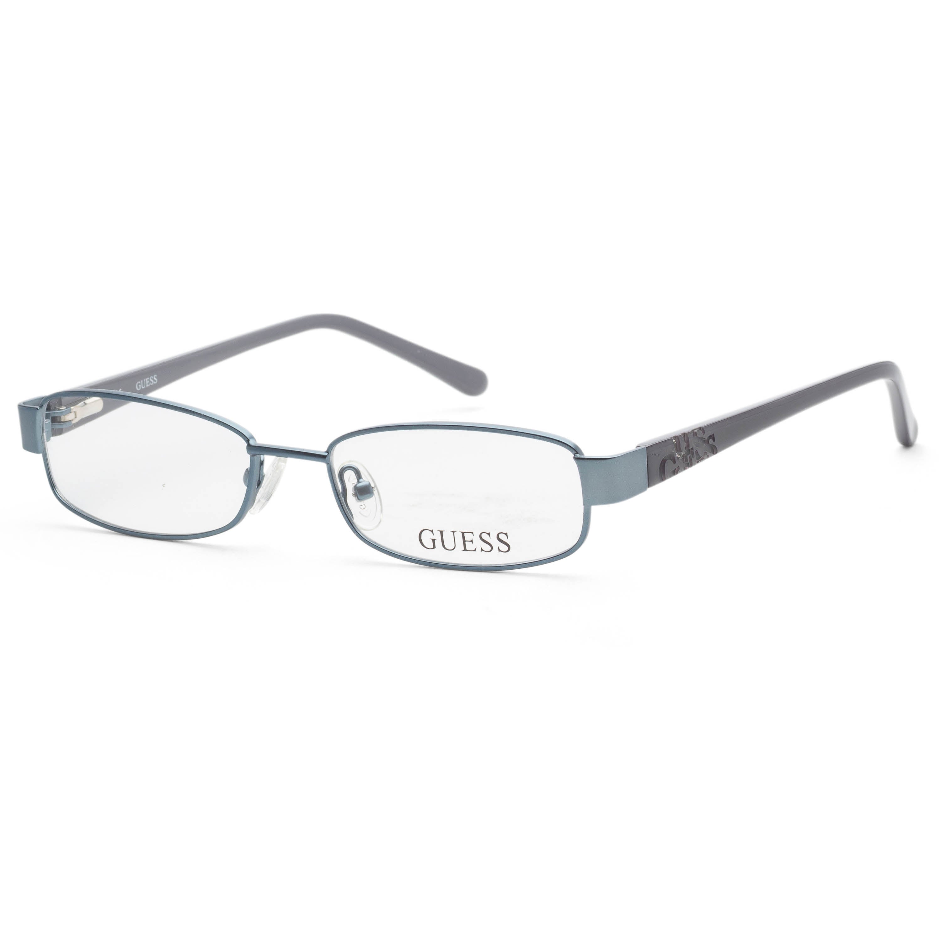 Preloved - Guess GU9127BL49 Metal Rectangle Frame Eyeglasses — Blue by Preloved - Guess
