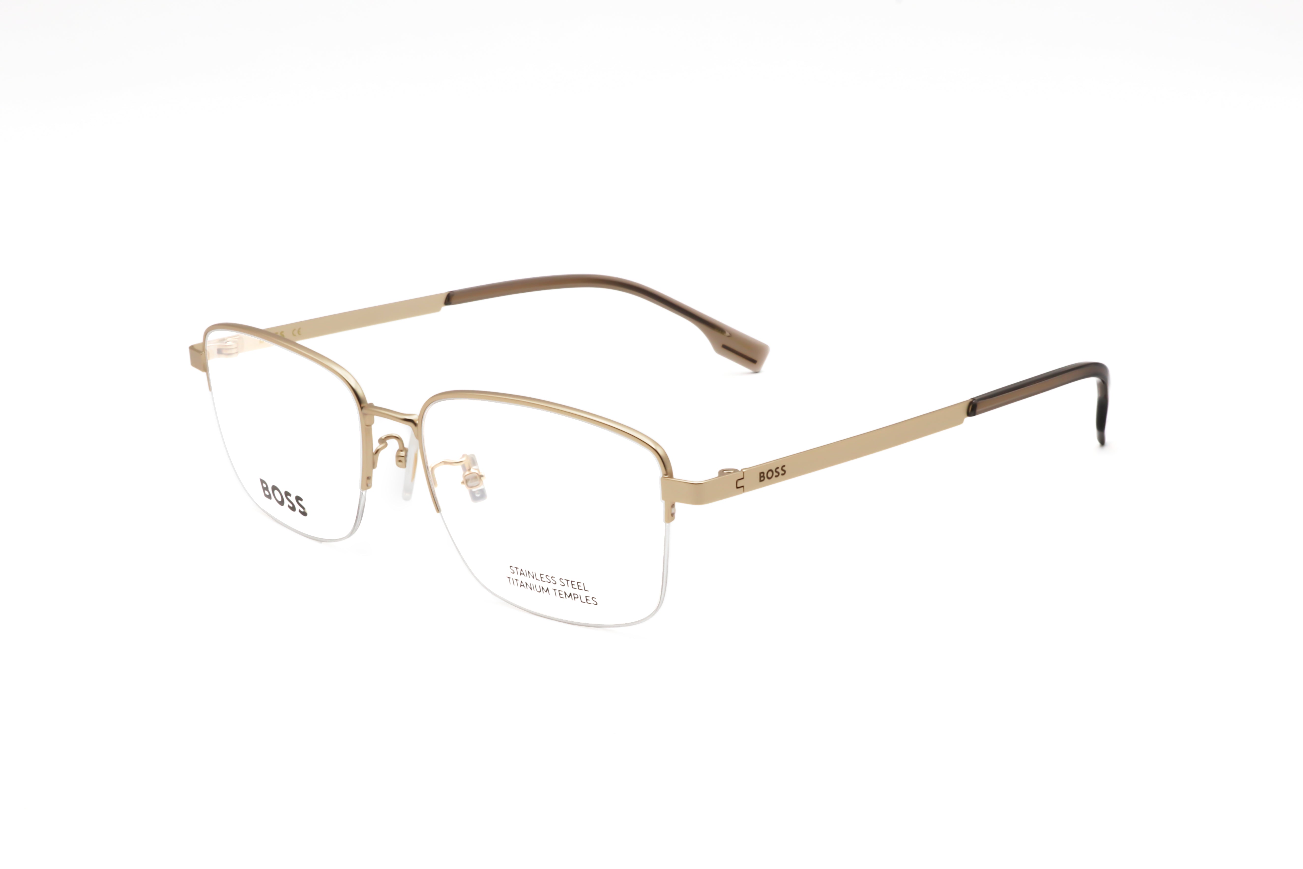 Preloved - Hugo Boss BOSS1474FAOZ55 Matte Gold Metal Eyeglasses — Gold by Preloved - Hugo Boss