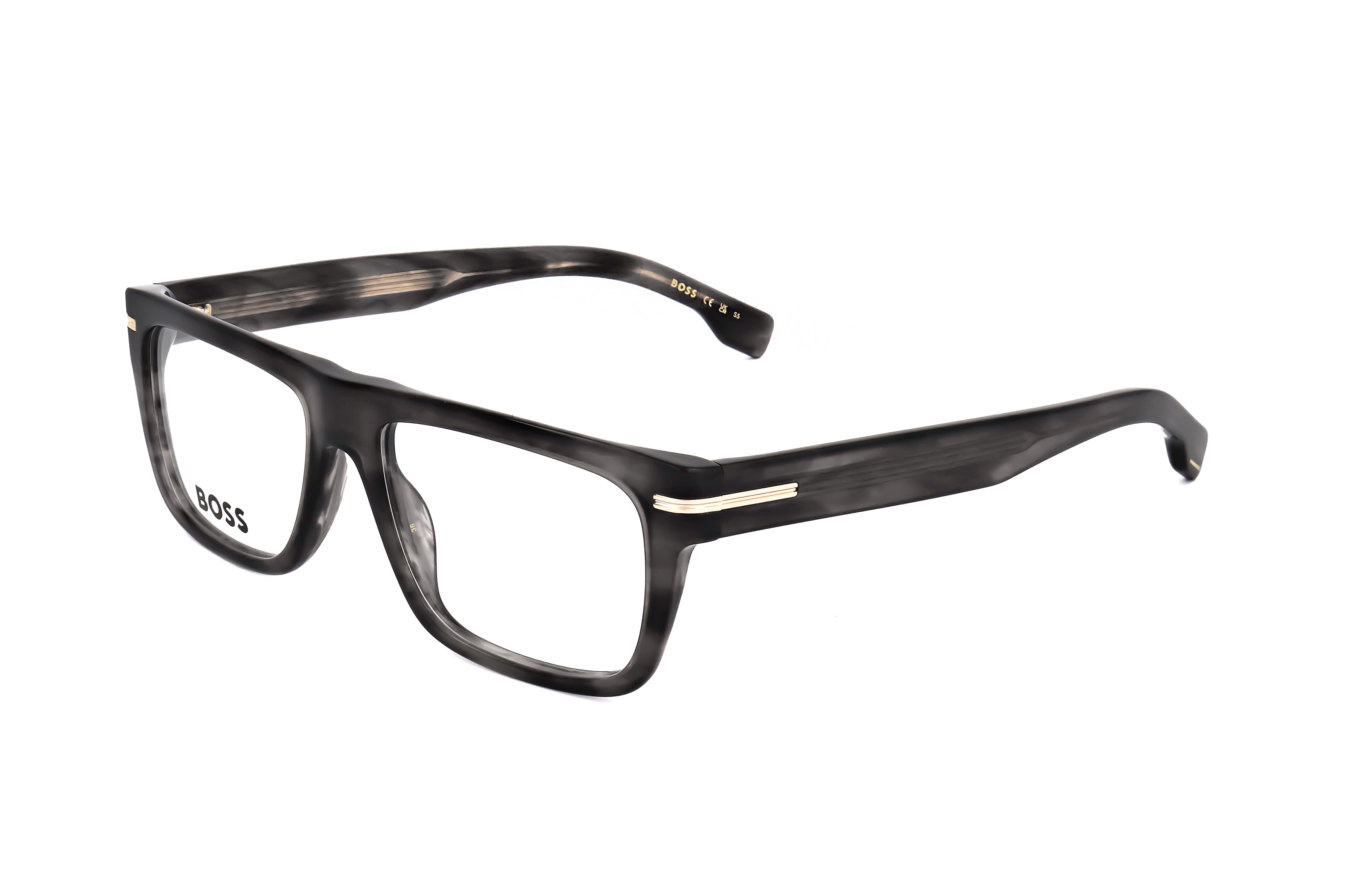 Preloved - Hugo Boss BOSS15032W853 Grey Horn Acetate Eyeglasses — Gray by Preloved - Hugo Boss