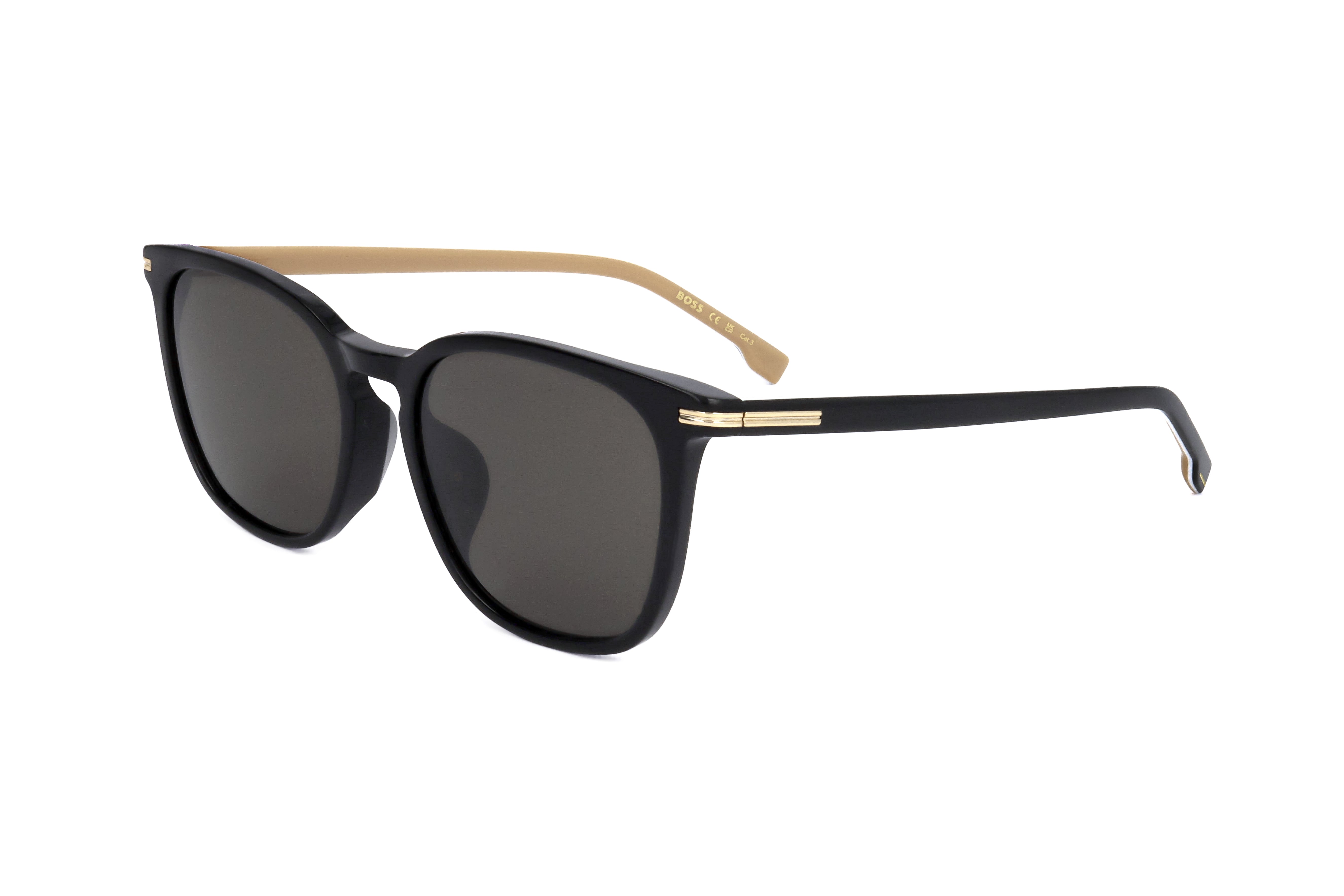 Preloved - Hugo Boss BOSS1668FSK80756 Black Frame Sunglasses — Black by Preloved - Hugo Boss