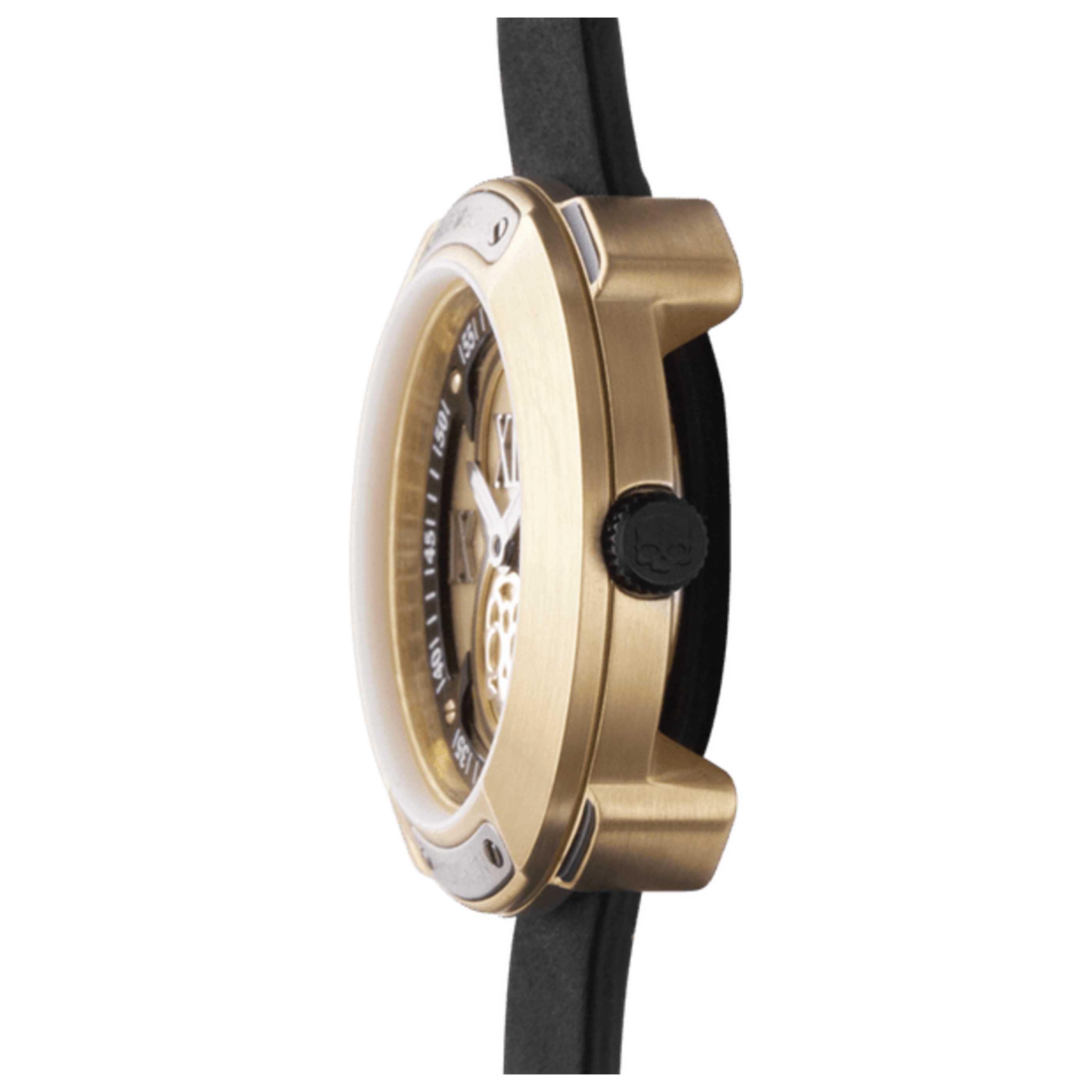 Preloved - Hydrogen Dual-Dial Quartz Watch — Gold, view 4