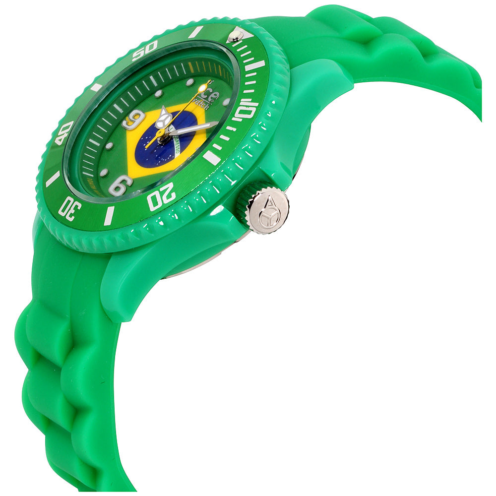 Preloved - Ice Brazil Flag Quartz Watch — Green, view 2