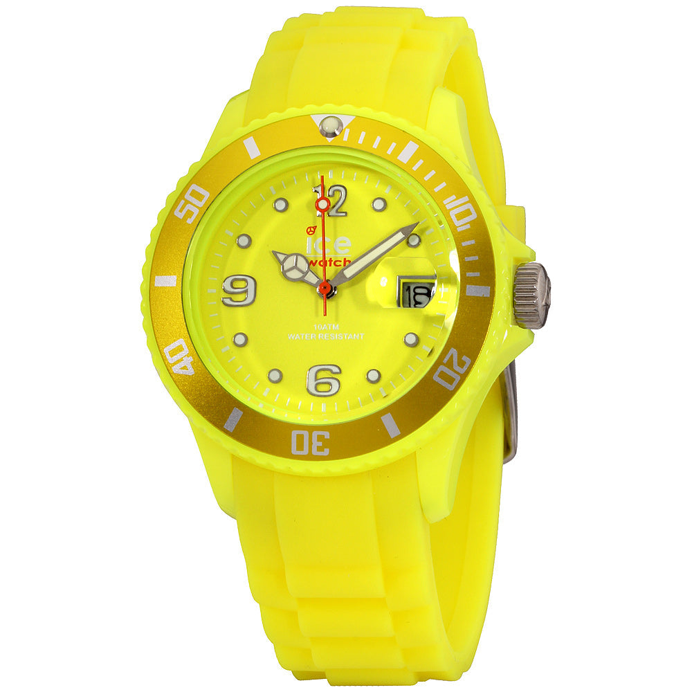 Preloved - Ice Neon Yellow Silicone 40mm Quartz Watch — Yellow by Preloved - Ice