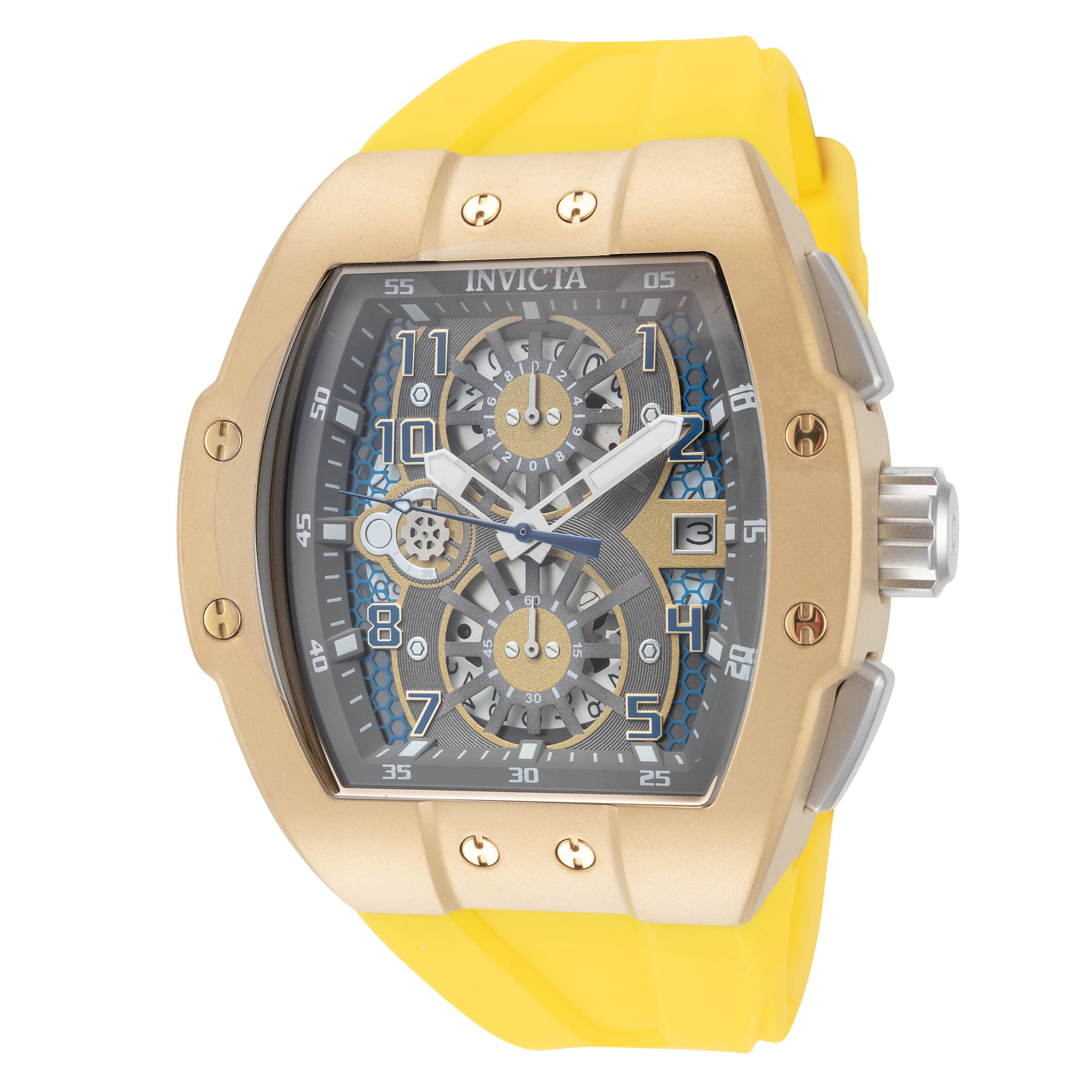 Preloved - Invicta Racing Chronograph Watch — Beige by Preloved - Invicta
