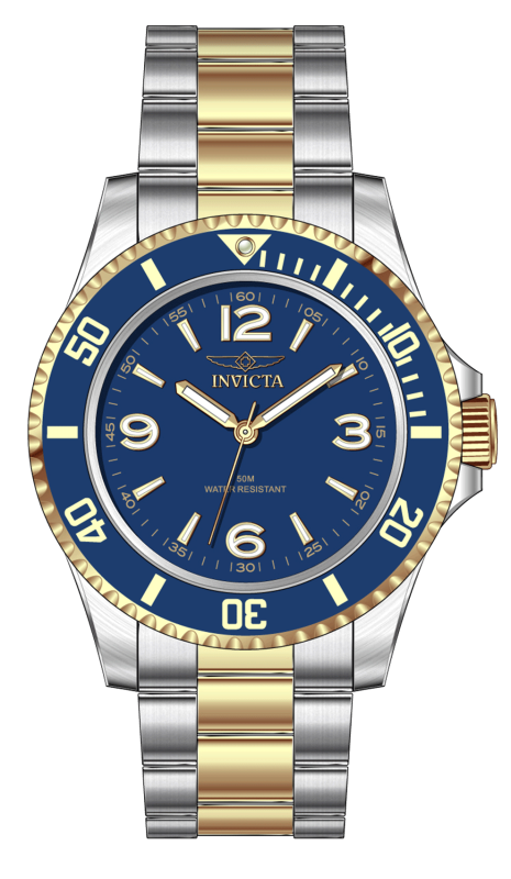 Preloved - Invicta Two-Tone Quartz Dive Watch — Blue by Preloved - Invicta