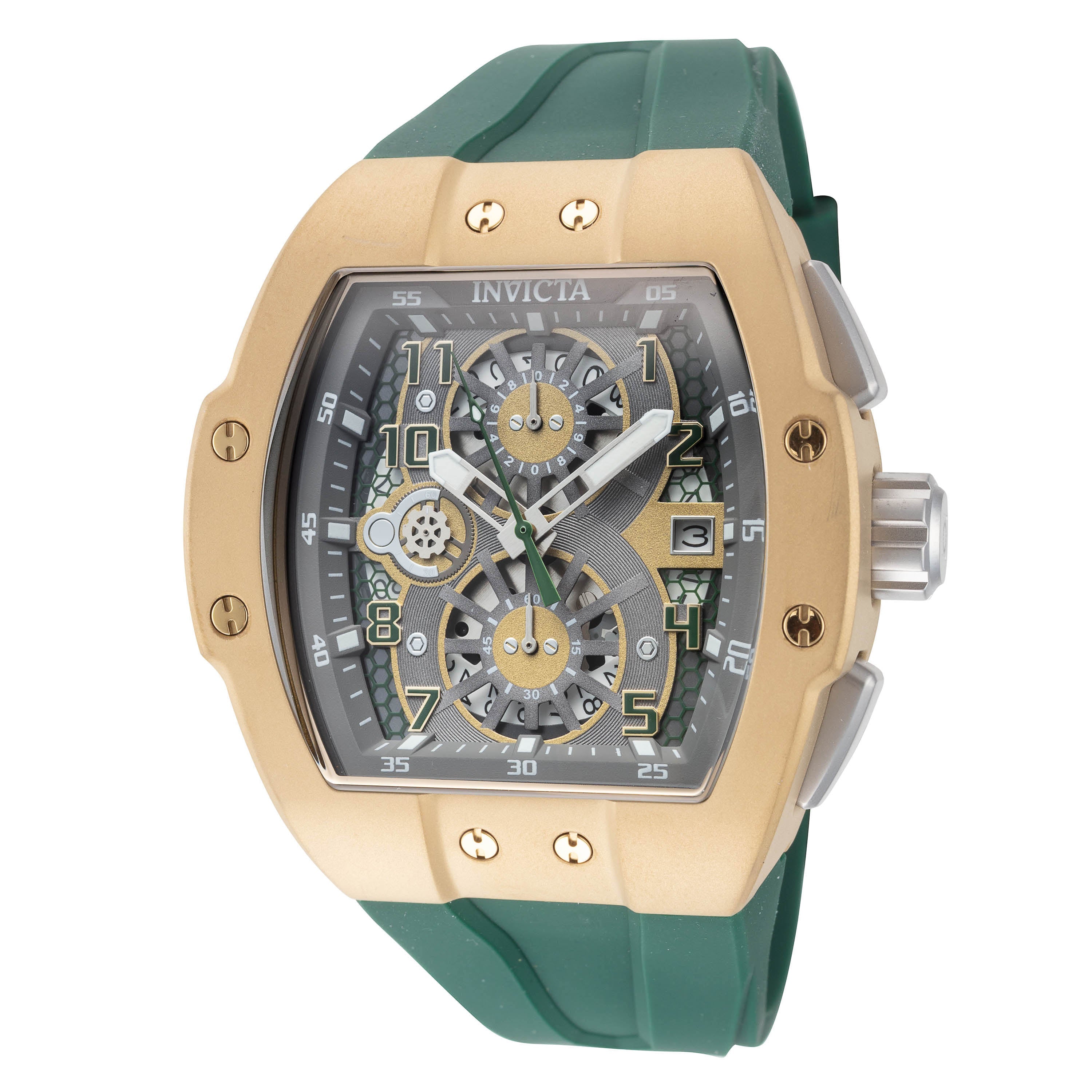 Preloved - Invicta Racing Chronograph Watch — Gold by Preloved - Invicta
