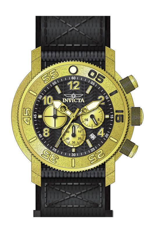 Preloved - Invicta 50mm Chronograph Quartz Watch — Gold by Preloved - Invicta