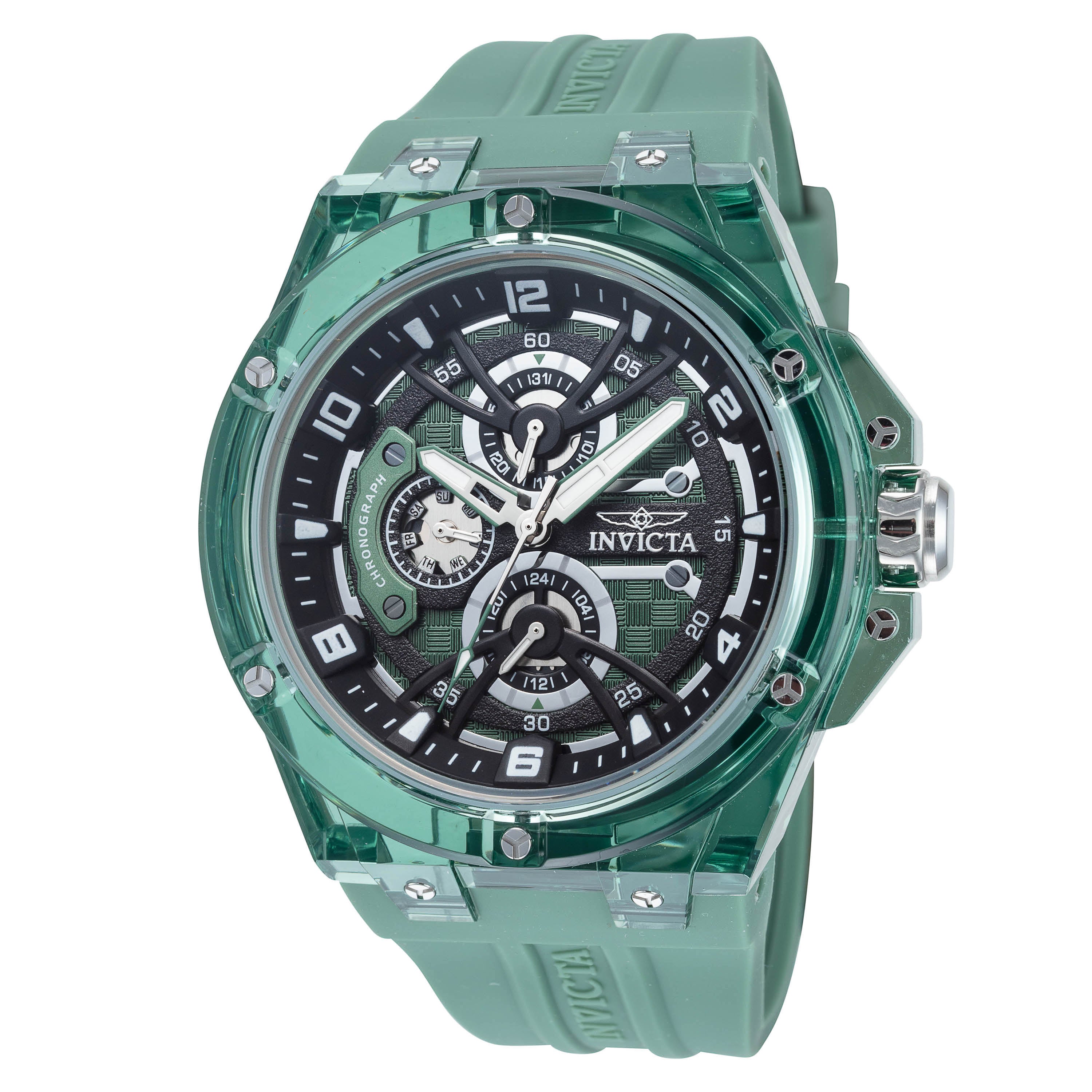 Preloved - Invicta Racing Quartz Watch — Green by Preloved - Invicta