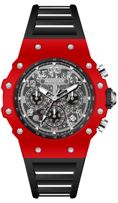 Preloved - Invicta Racing Chronograph Watch — Red by Preloved - Invicta