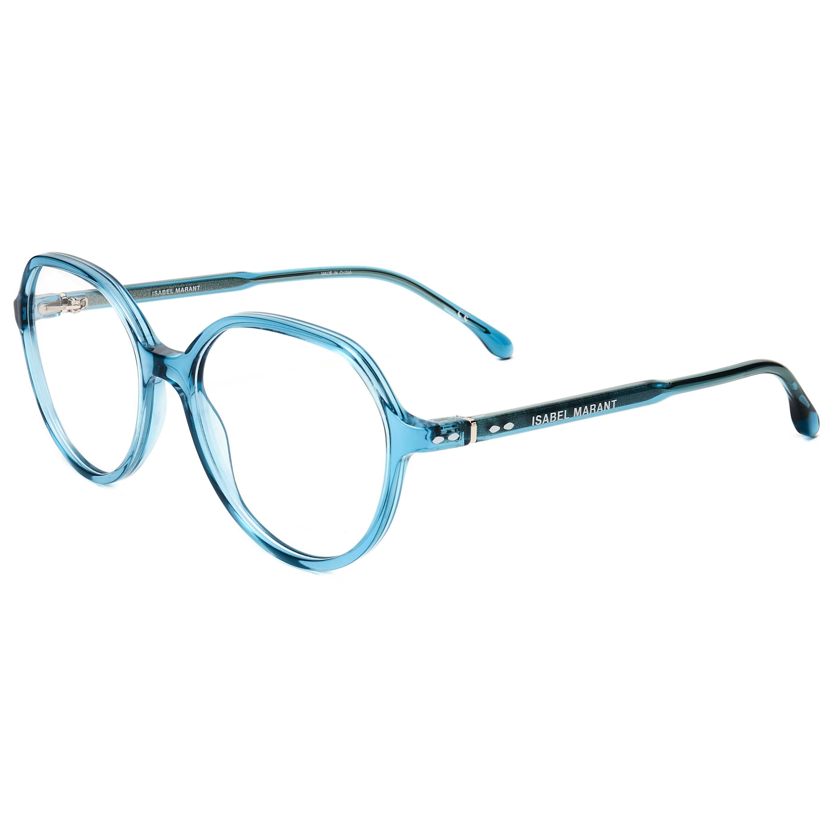 Preloved - Isabel Marant IM0064ZI954 Round Acetate Eyeglasses — Blue by Preloved - Isabel Marant