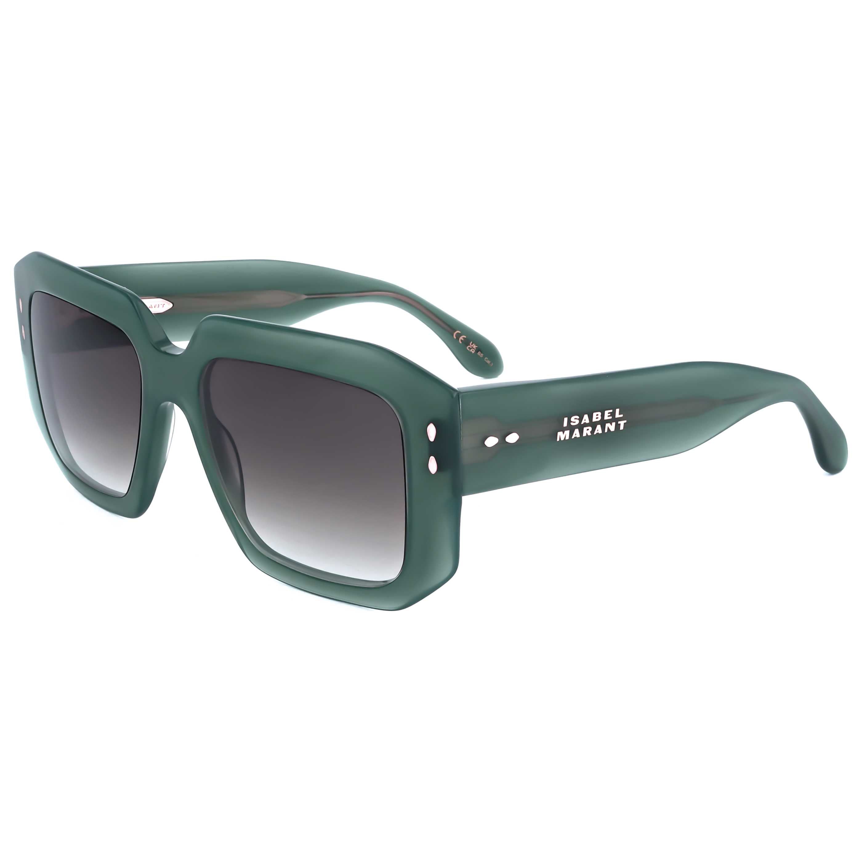 Preloved - Isabel Marant IM0143S1ED53 Square Frame Sunglasses — Green by Preloved - Isabel Marant