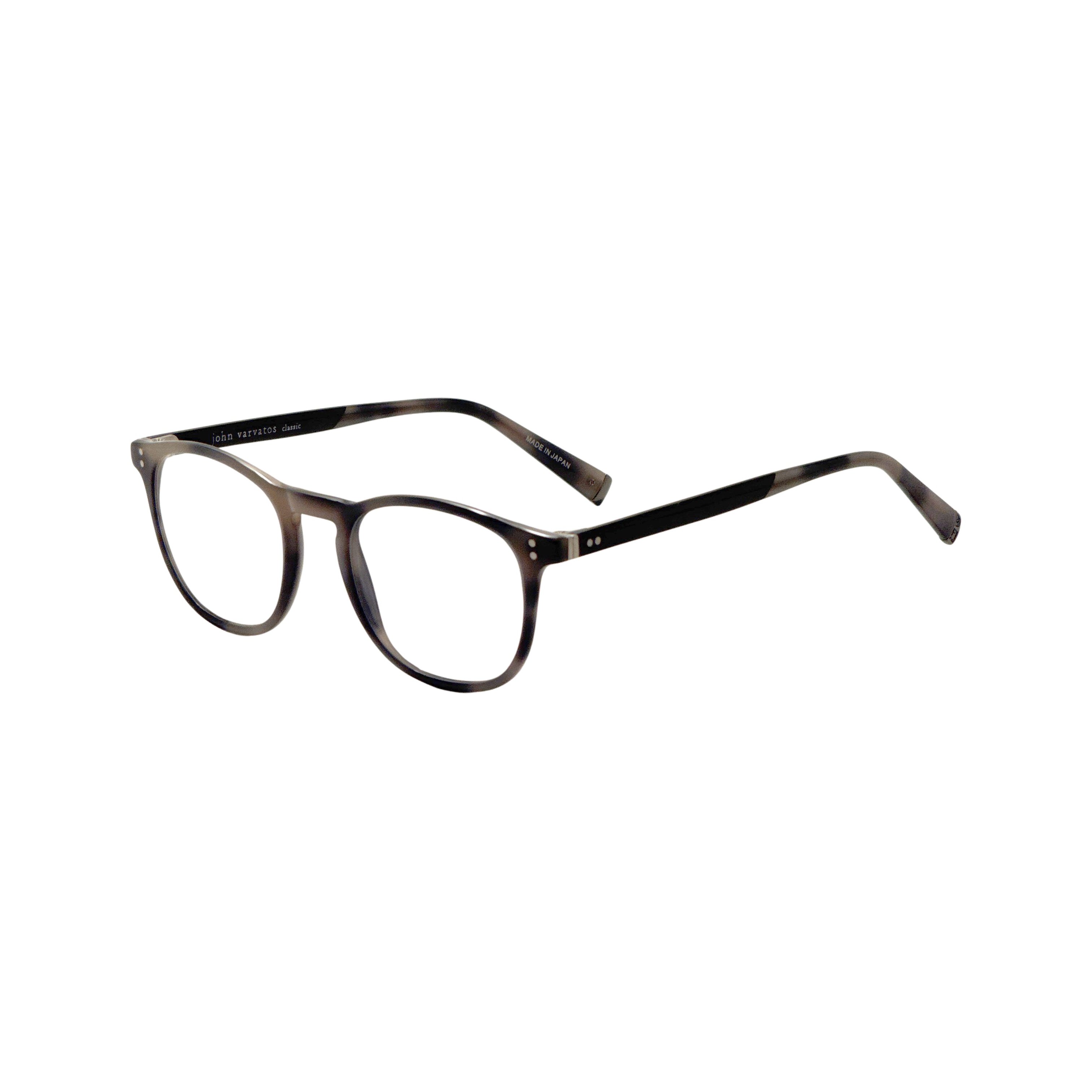 Preloved - John Varvatos V376480SMO Smoke Acetate Eyeglasses — Smoke by Preloved - John Varvatos