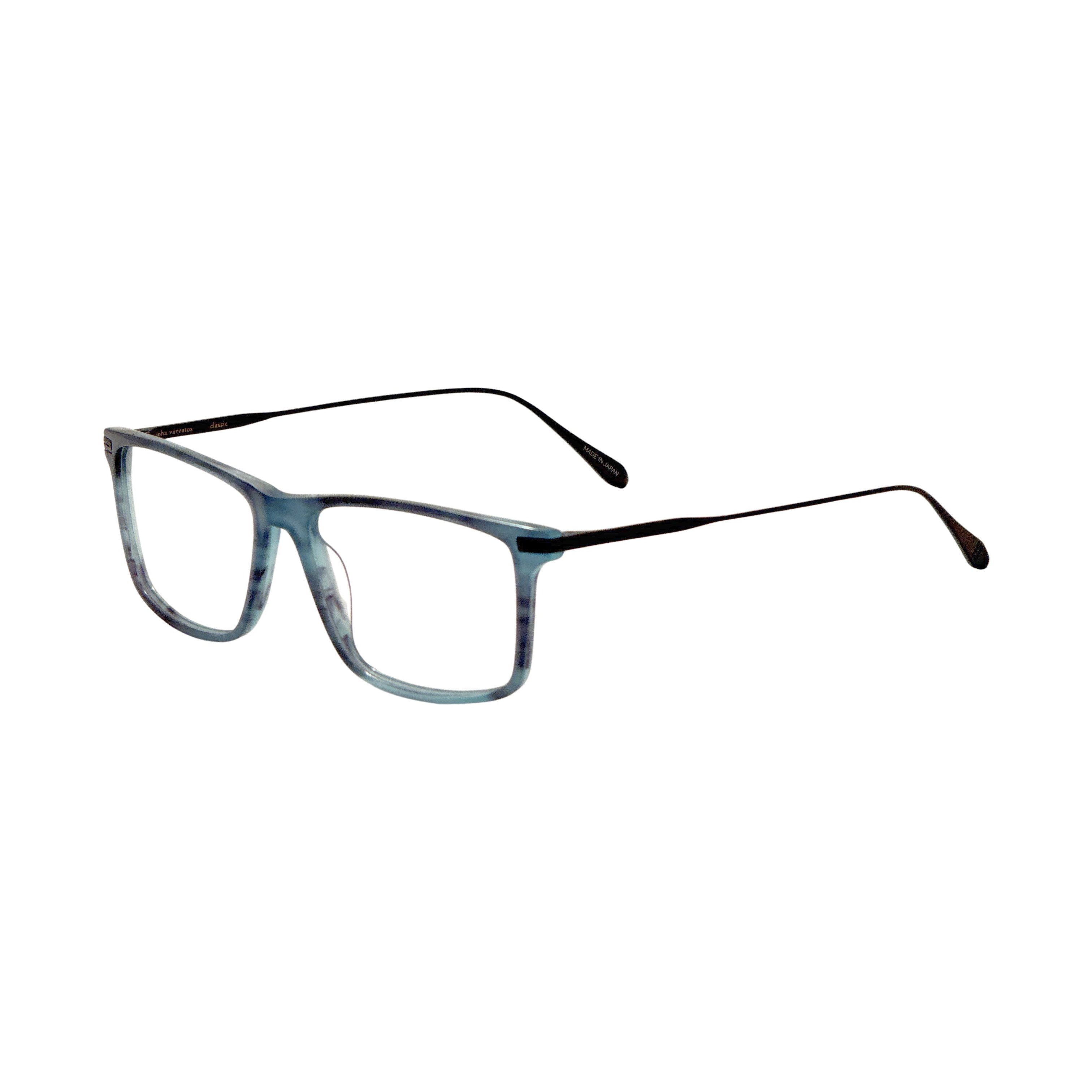 Preloved - John Varvatos V403560BLE Blue Horn Eyeglasses — Blue by Preloved - John Varvatos
