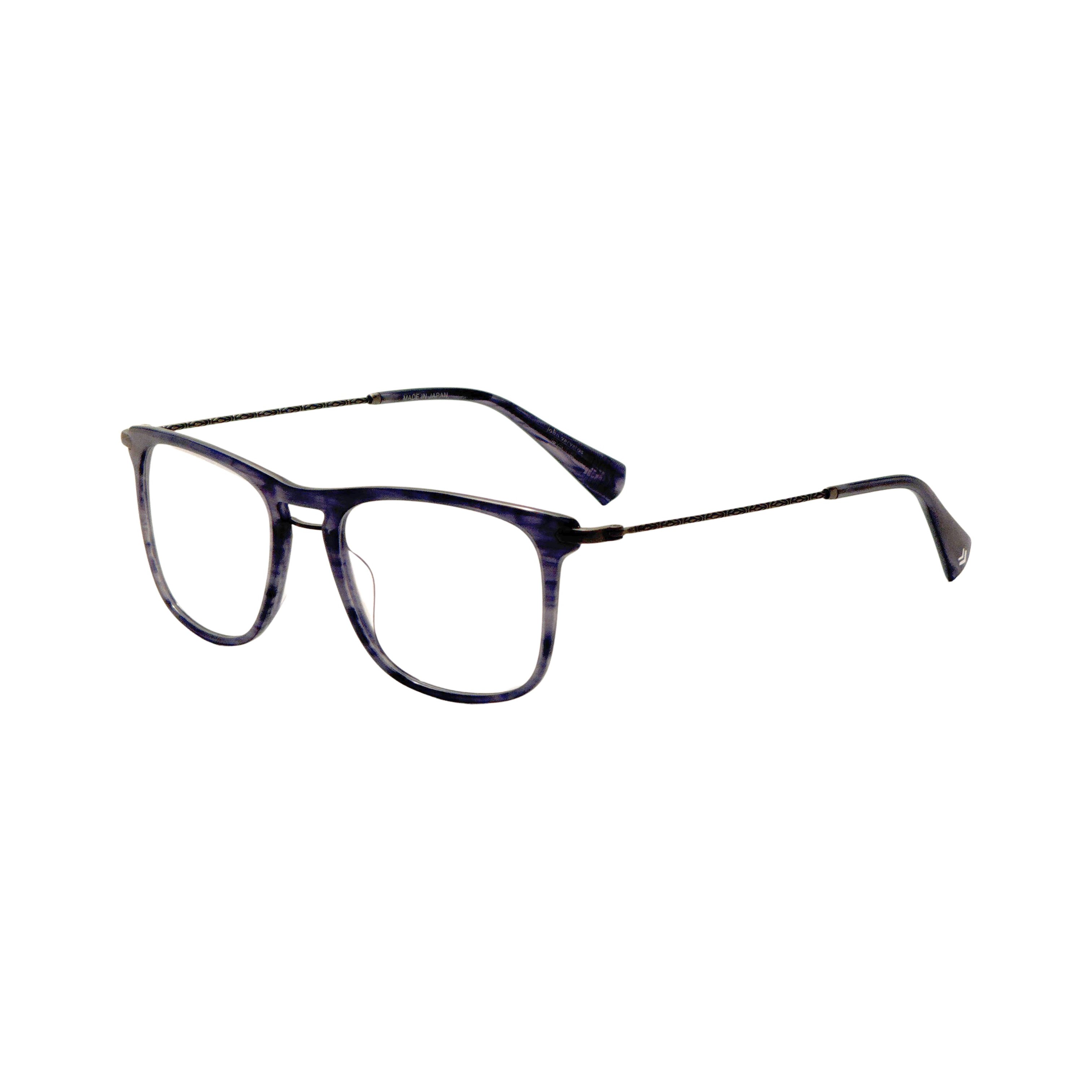 Preloved - John Varvatos VJV420520BLH Blue Horn Eyeglasses — Blue by Preloved - John Varvatos