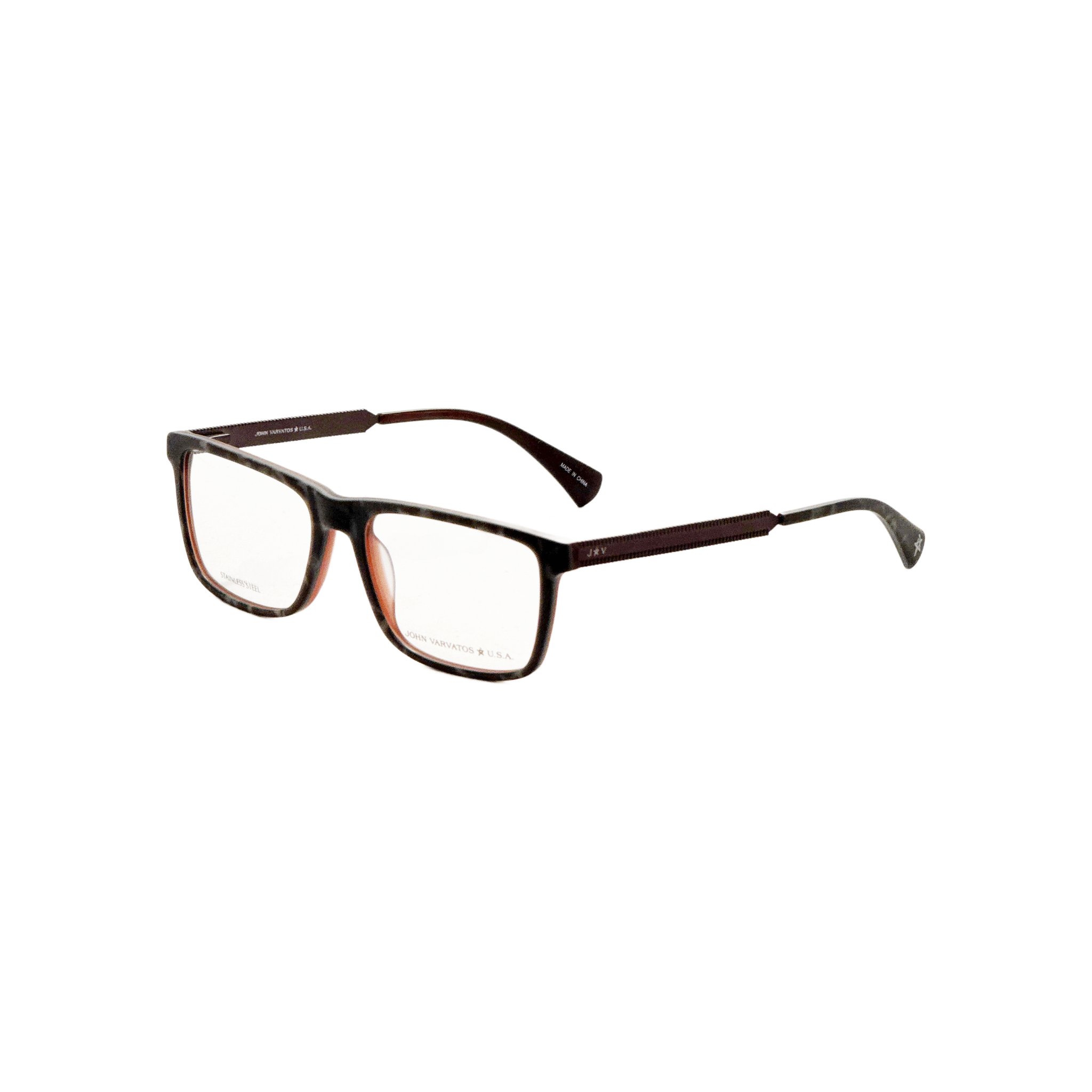 Preloved - John Varvatos VJVC01355096N Eyeglasses — Grey Tortoiseshell by Preloved - John Varvatos