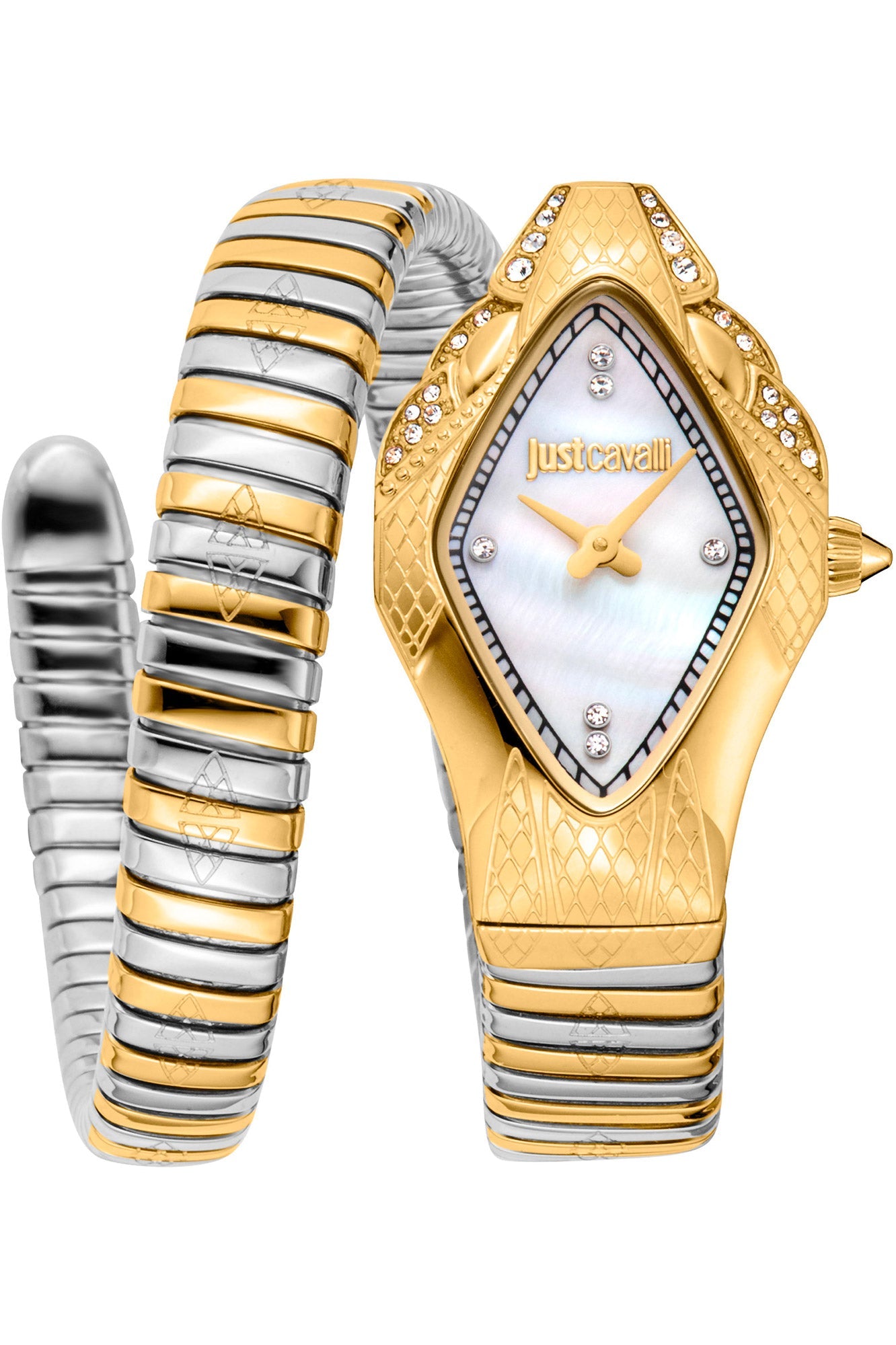 Preloved - Just Cavalli Two-Tone Snake Watch — Gold by Preloved - Just Cavalli