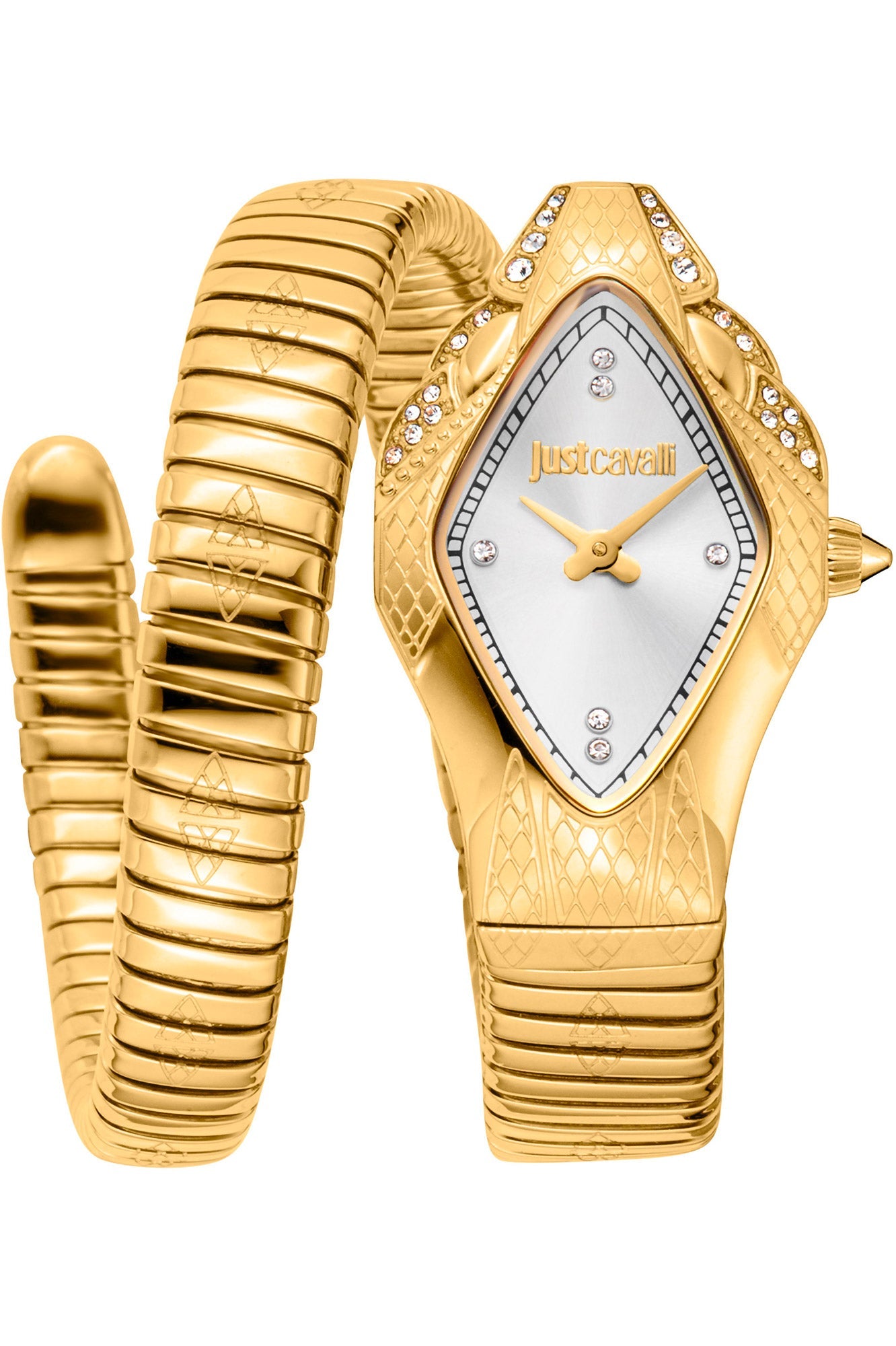 Preloved - Just Cavalli Snake Motif Gold Signature Watch — Gold by Preloved - Just Cavalli