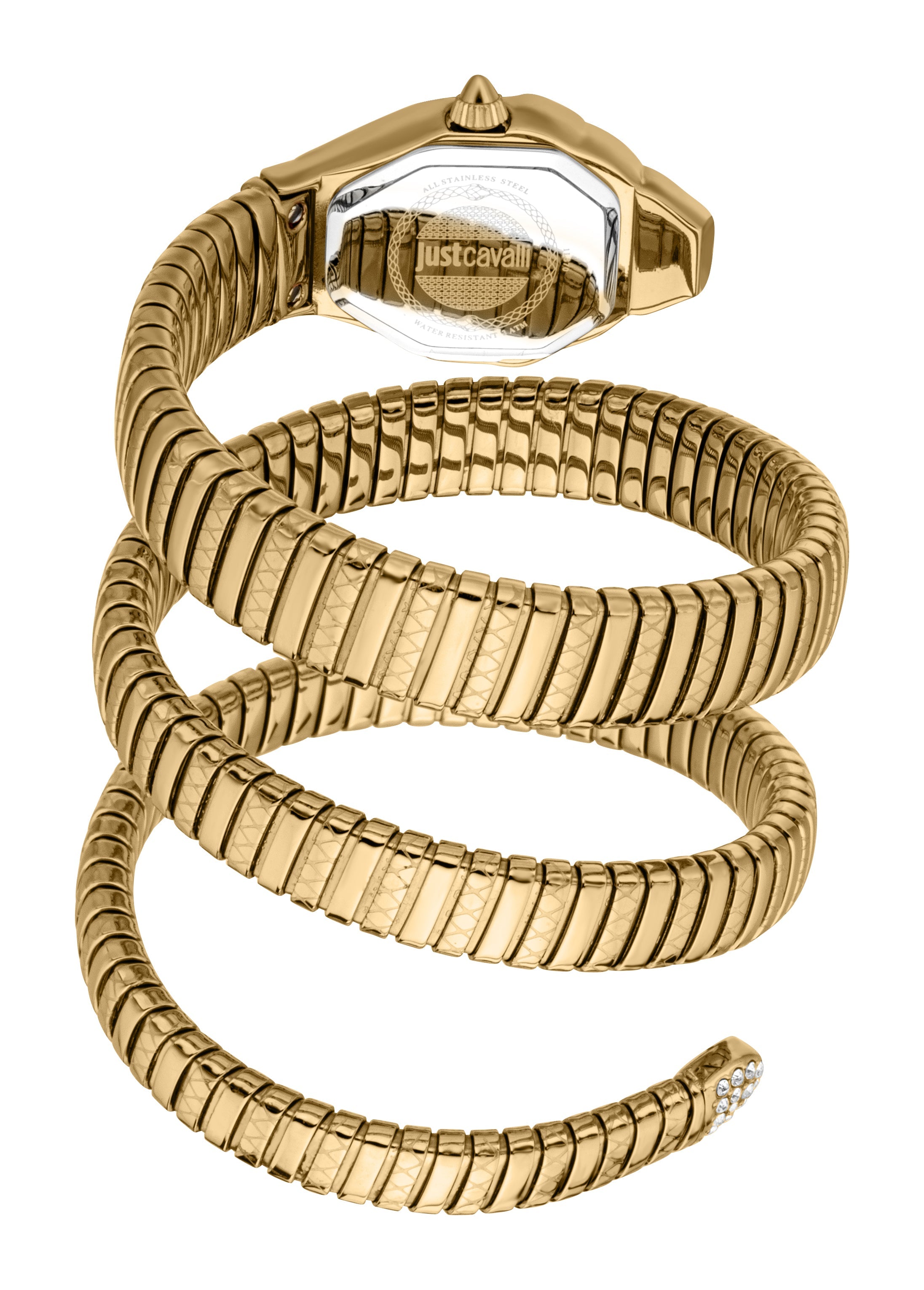 Preloved - Just Cavalli Snake Motif Gold Watch — Gold, view 3