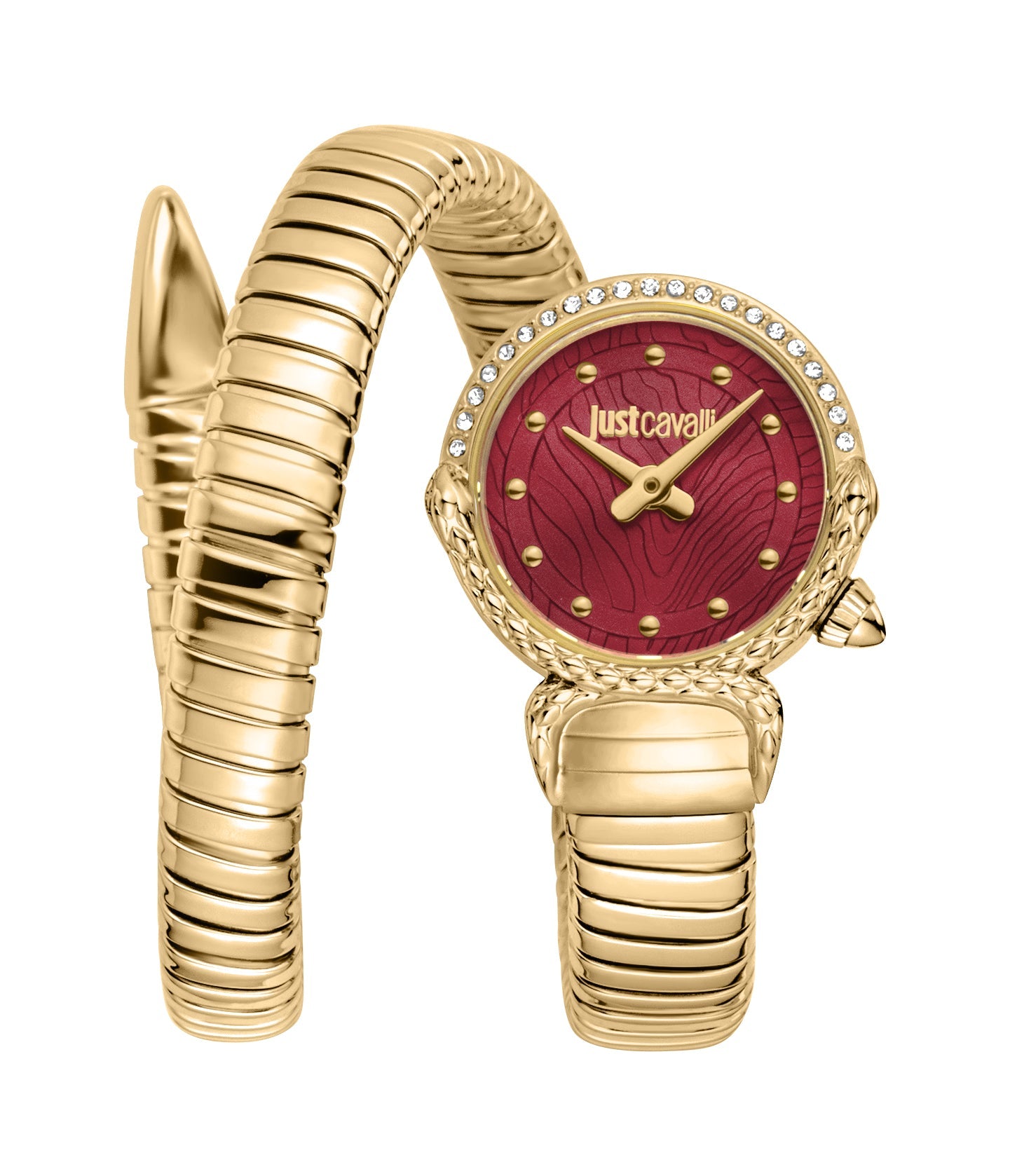 Preloved - Just Cavalli Snake Wrap Bracelet Watch — Gold by Preloved - Just Cavalli