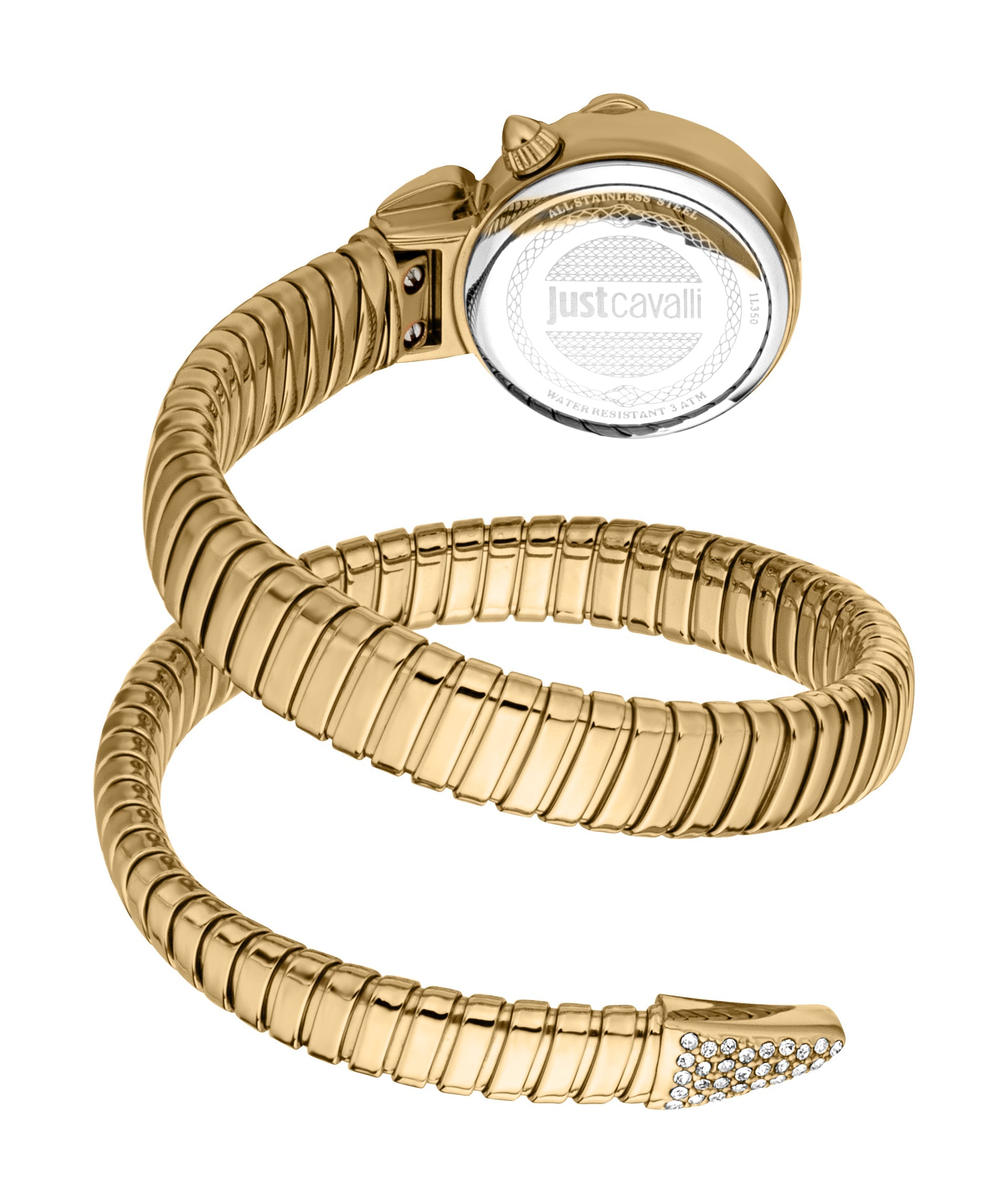 Preloved - Just Cavalli Snake Wrap Bracelet Watch — Gold, view 2