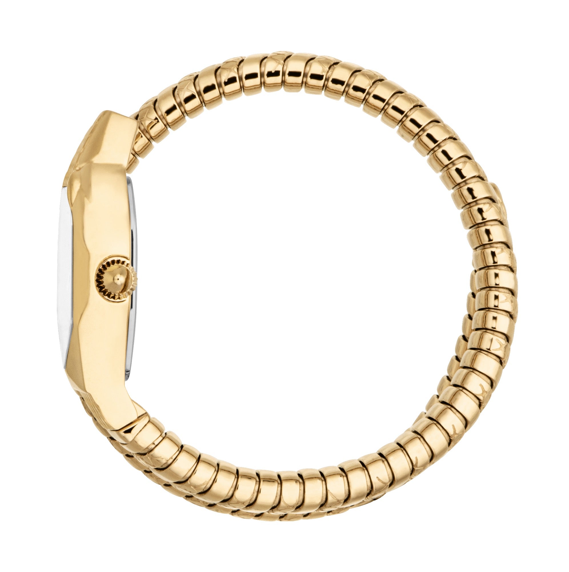Preloved - Just Cavalli Snake-Textured Gold Quartz Watch — Gold, view 2