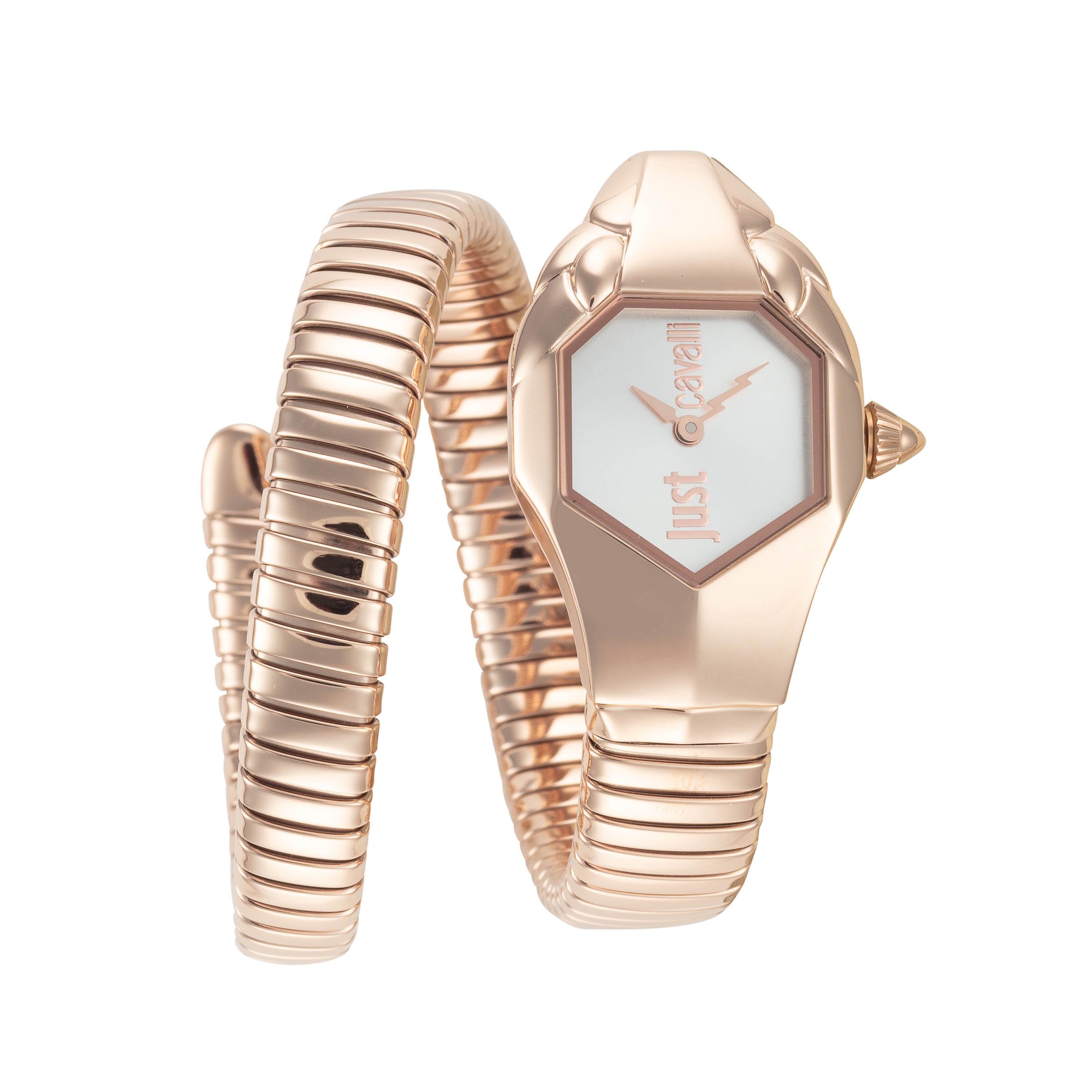 Preloved - Just Cavalli Rose Gold Snake Bracelet Watch — Rose gold by Preloved - Just Cavalli