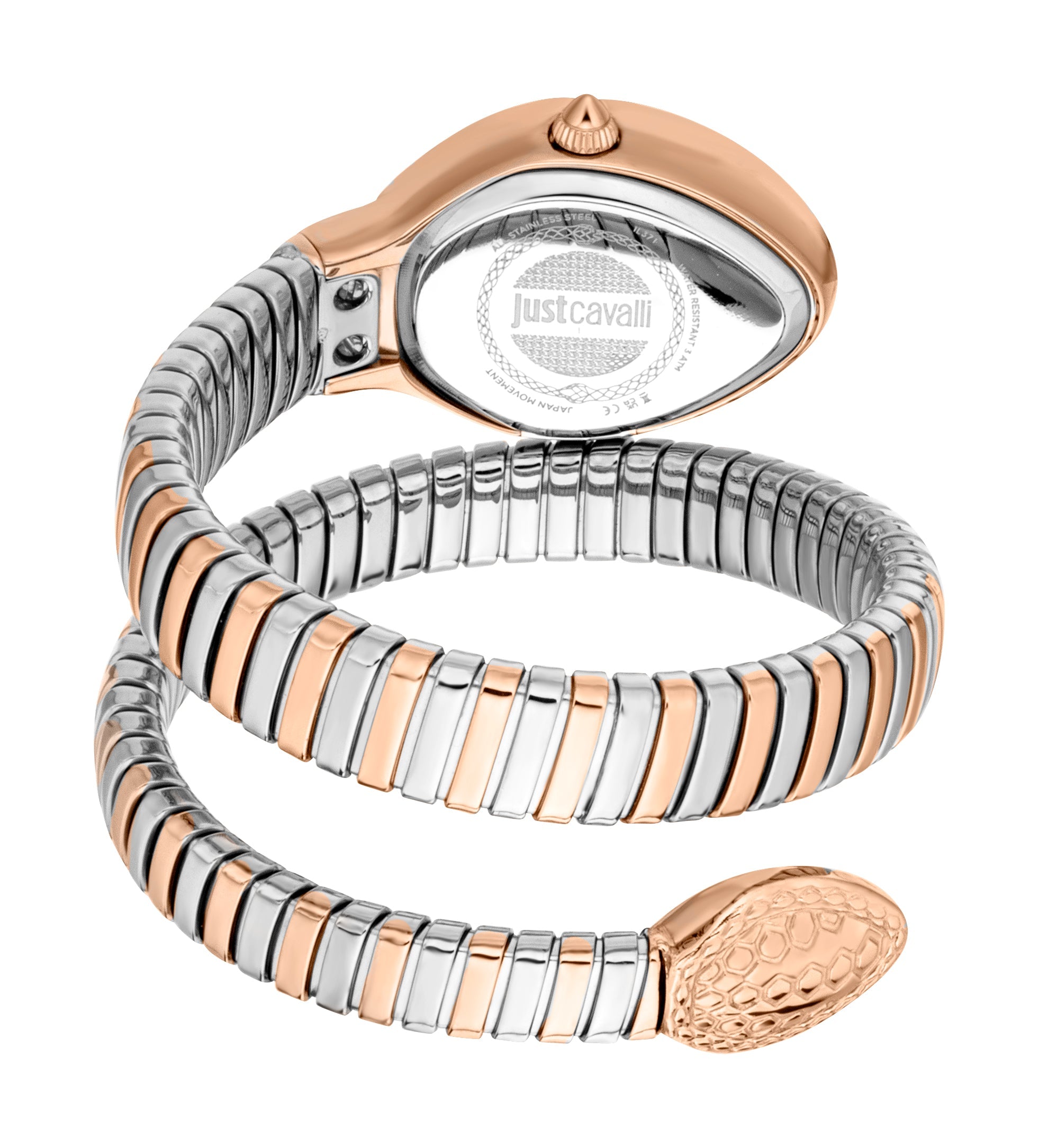 Preloved - Just Cavalli Snake Two-Tone Watch — Rose gold, view 2