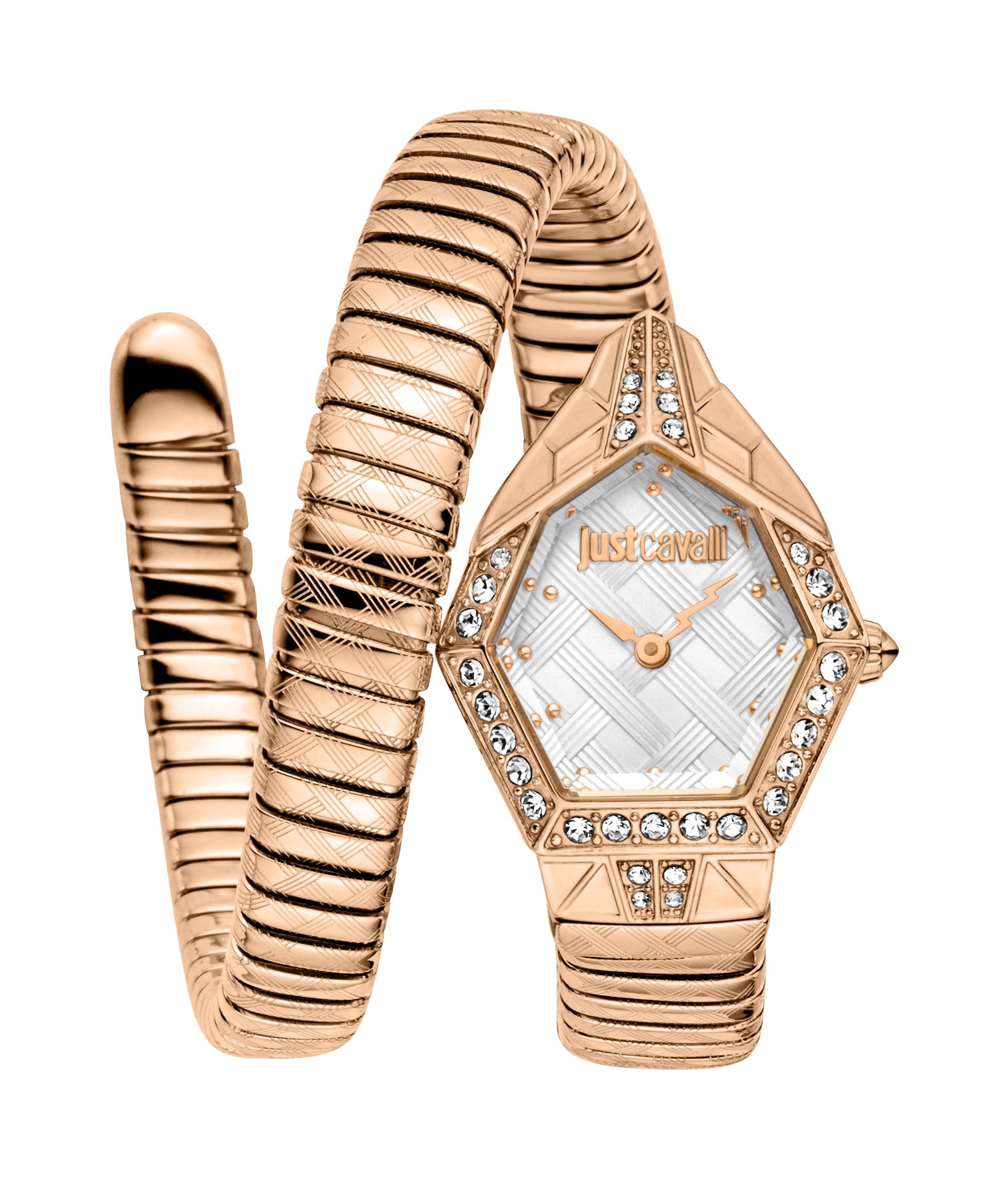 Preloved - Just Cavalli Snake Bracelet Quartz Watch — Rose gold by Preloved - Just Cavalli
