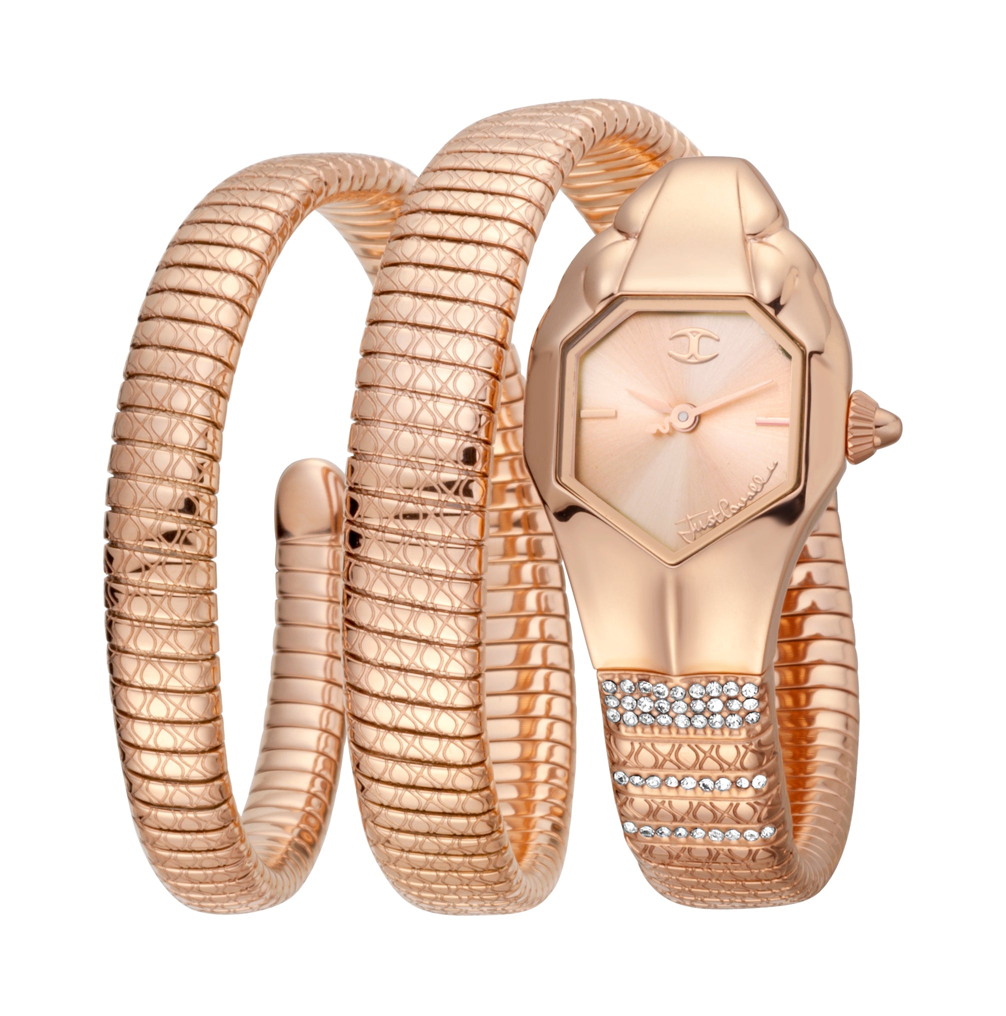 Preloved - Just Cavalli Snake-Wrapped Rose Gold Watch — Rose gold by Preloved - Just Cavalli