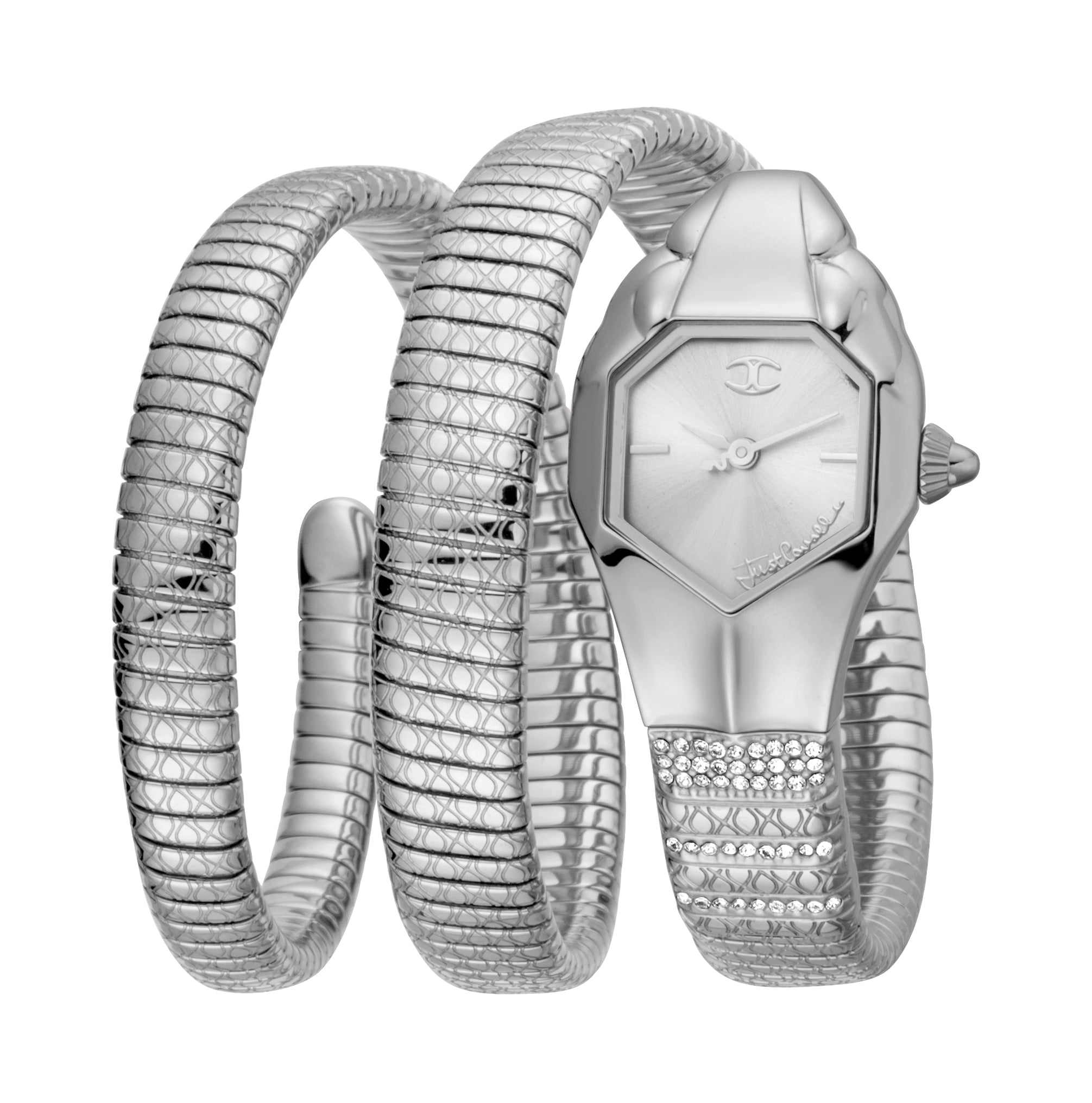Preloved - Just Cavalli Snake Wrap Quartz Watch — Silver by Preloved - Just Cavalli