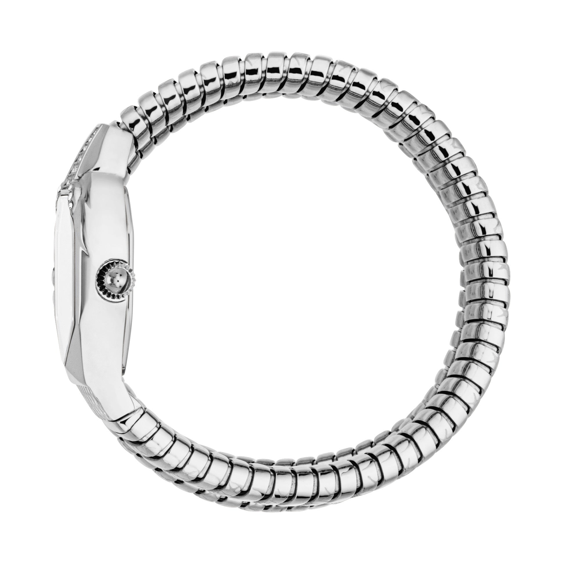 Preloved - Just Cavalli Snake Coil Stainless Steel Watch — Silver, view 2