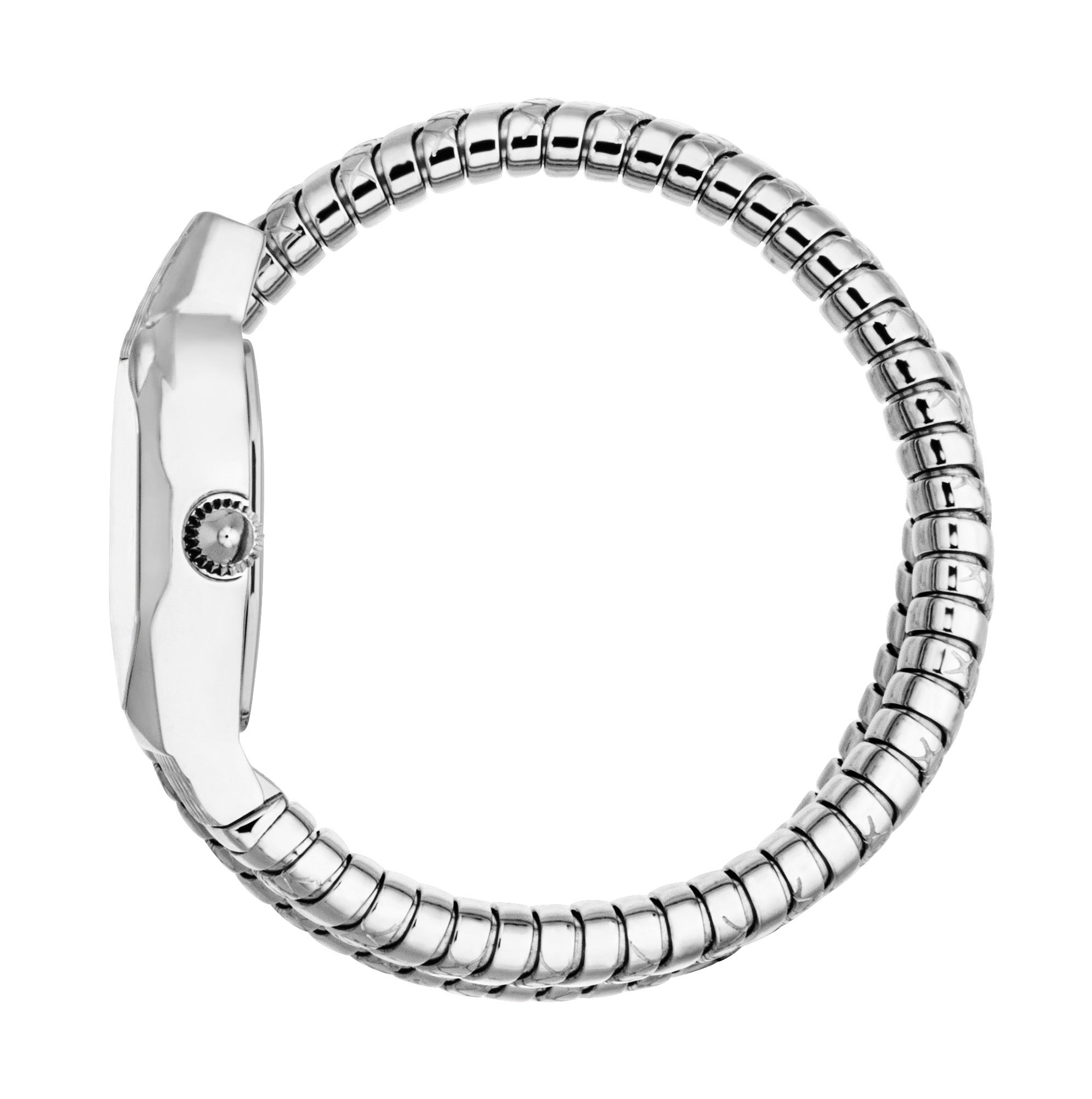 Preloved - Just Cavalli Snake-Embossed Silver Watch — Silver, view 2