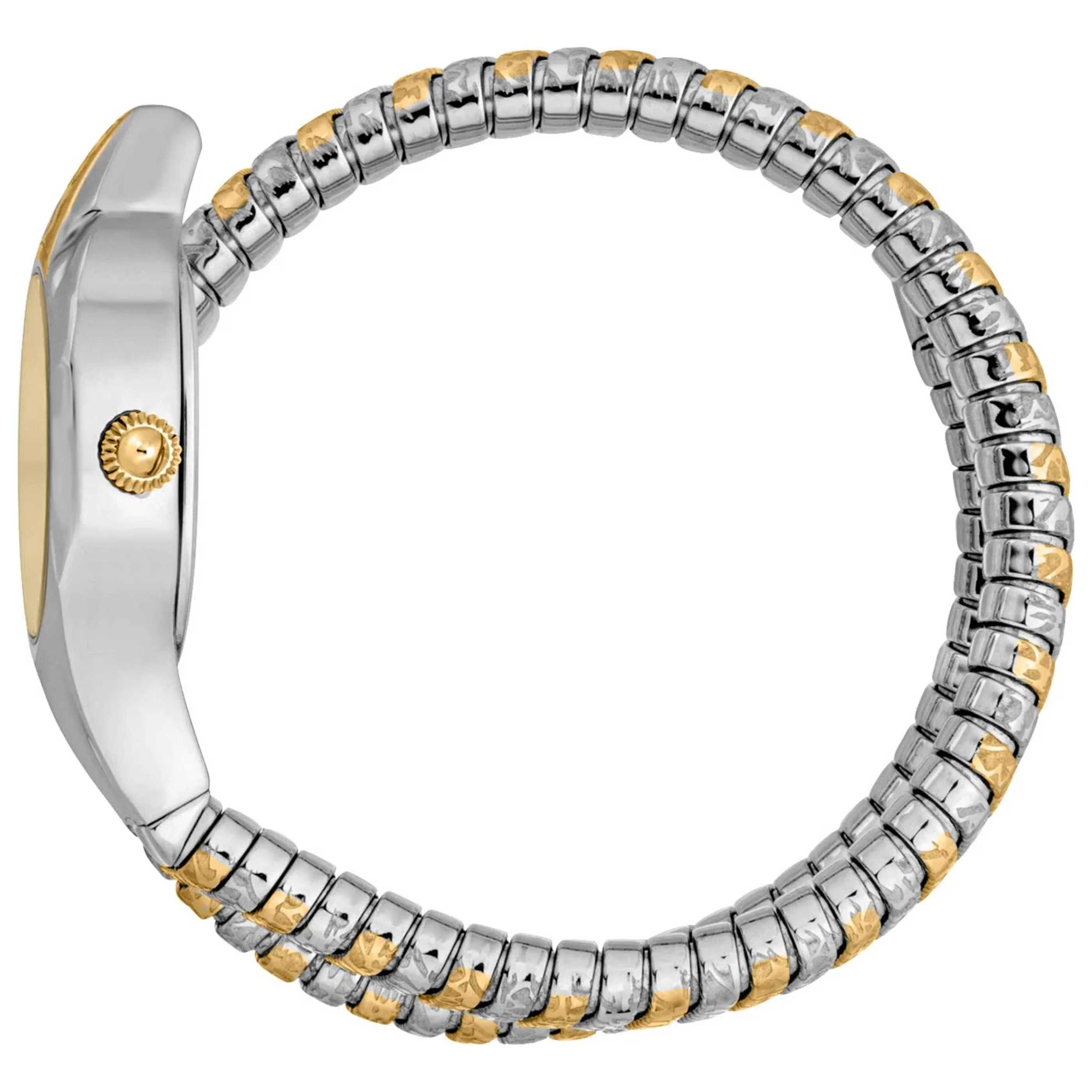 Preloved - Just Cavalli Signature Snake Two-Tone Watch — Silver by Preloved - Just Cavalli