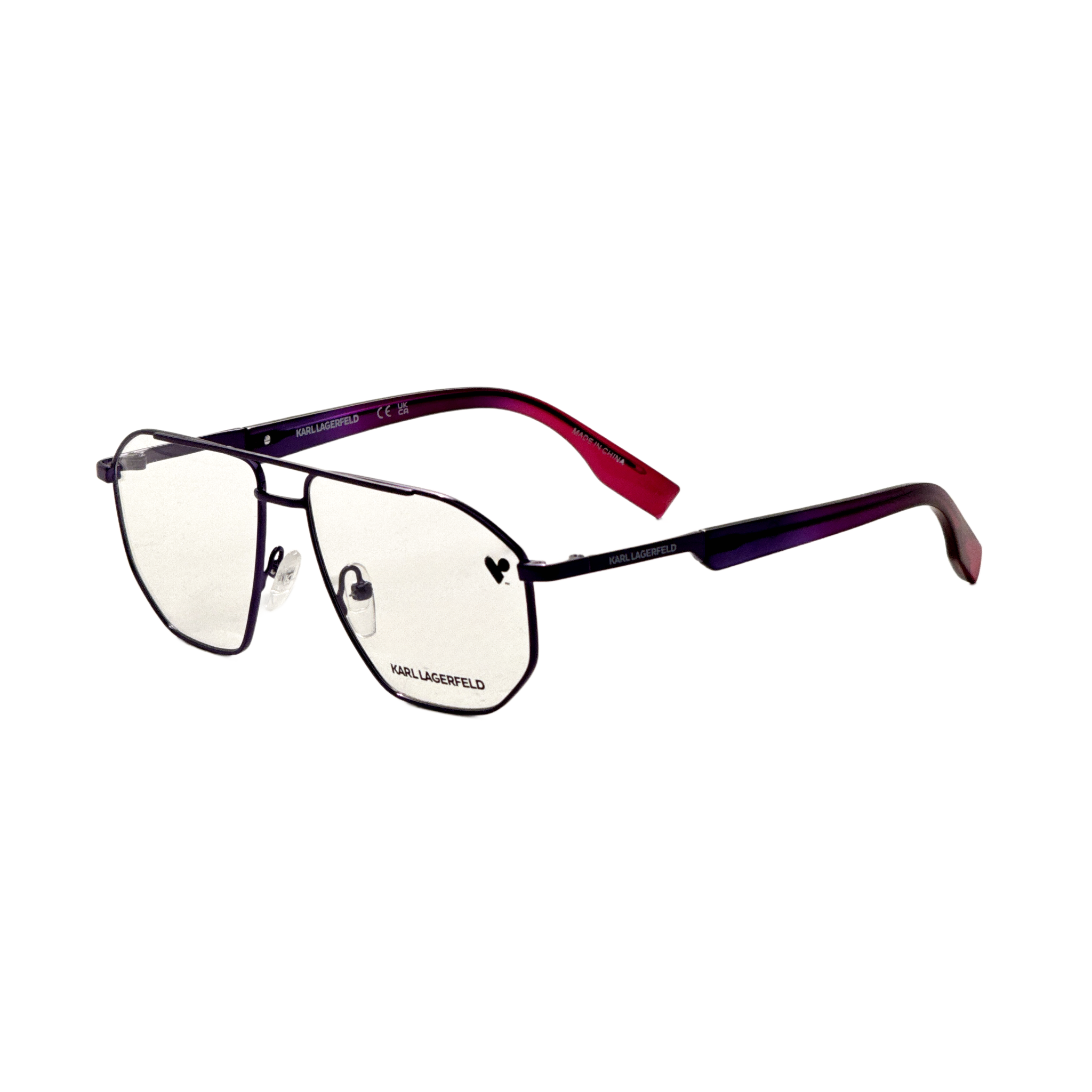 Preloved - Karl Lagerfeld KL353404 Metal Aviator Eyeglasses — Black by Preloved - Karl Lagerfeld