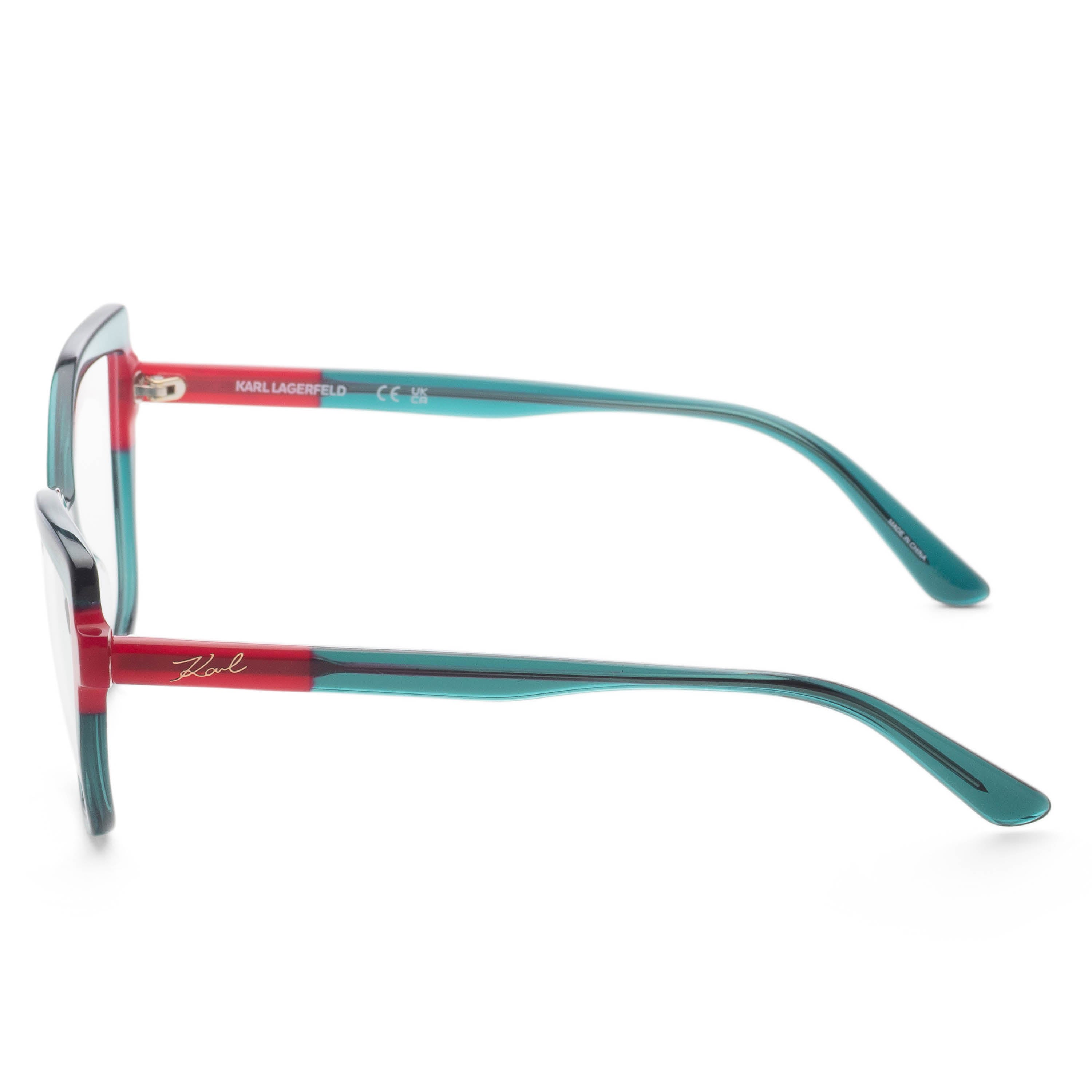 Preloved - Karl Lagerfeld KL6132317 Two-Tone Cat-Eye Eyeglasses — Teal, view 2