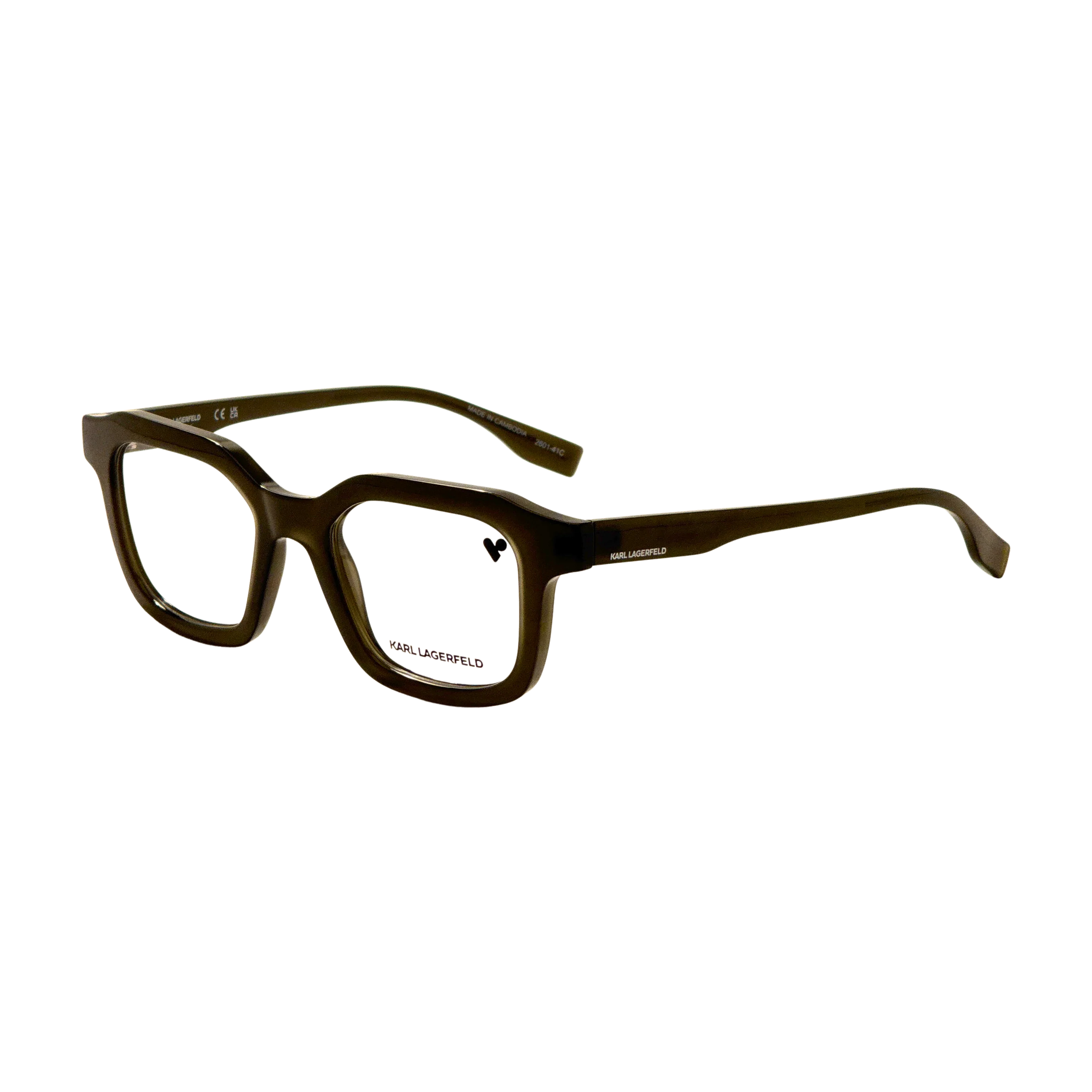 Preloved - Karl Lagerfeld KL619727550 Khaki Acetate Eyeglasses — Khaki by Preloved - Karl Lagerfeld