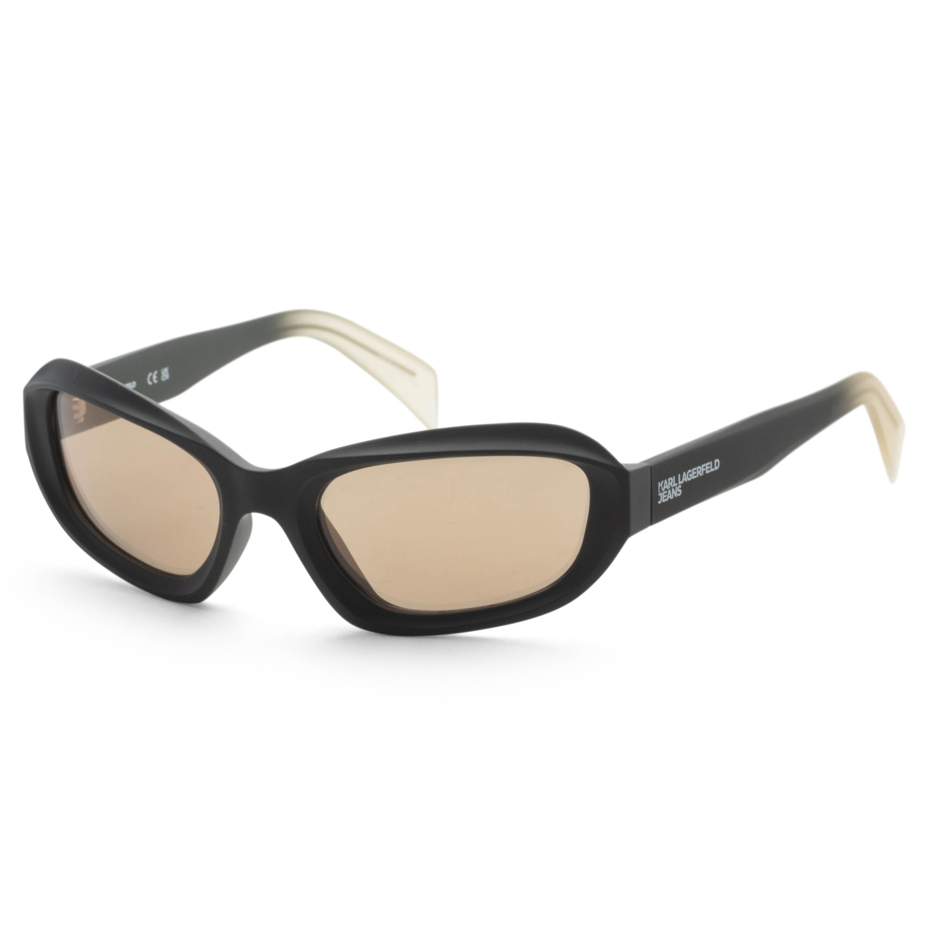 Preloved - Karl Lagerfeld KLJ6200S30557 Oval Frame Sunglasses — Black by Preloved - Karl Lagerfeld