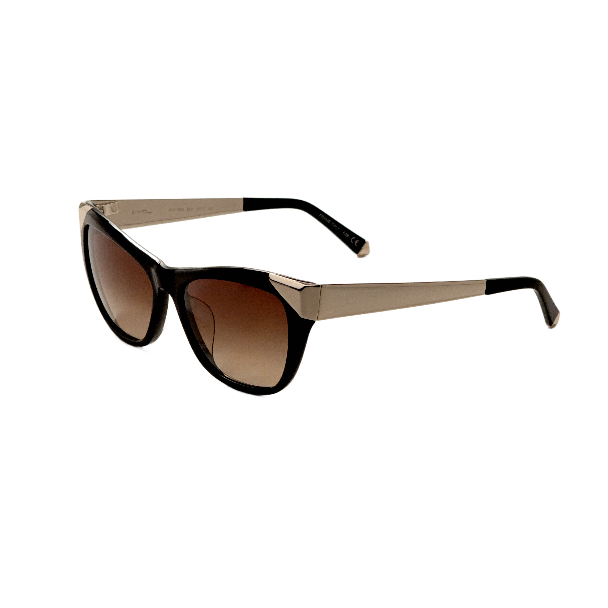 Preloved - Kate Young K505BLK56 Sunglasses — Black by Preloved - Kate Young