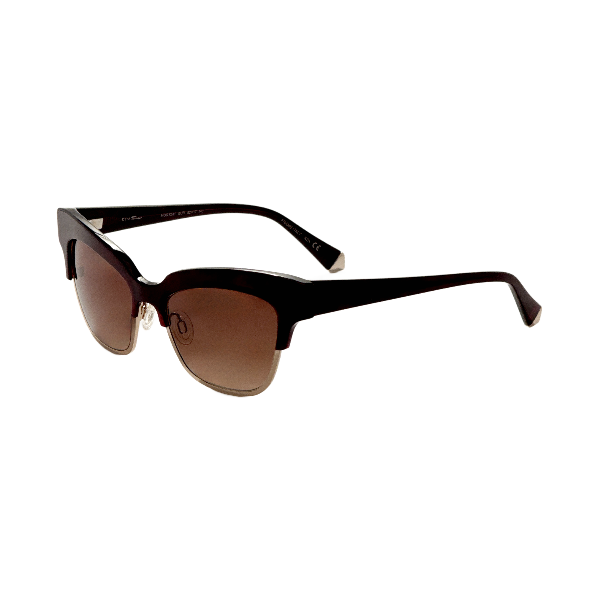 Preloved - Kate Young K511BUR52 Sunglasses — Black by Preloved - Kate Young