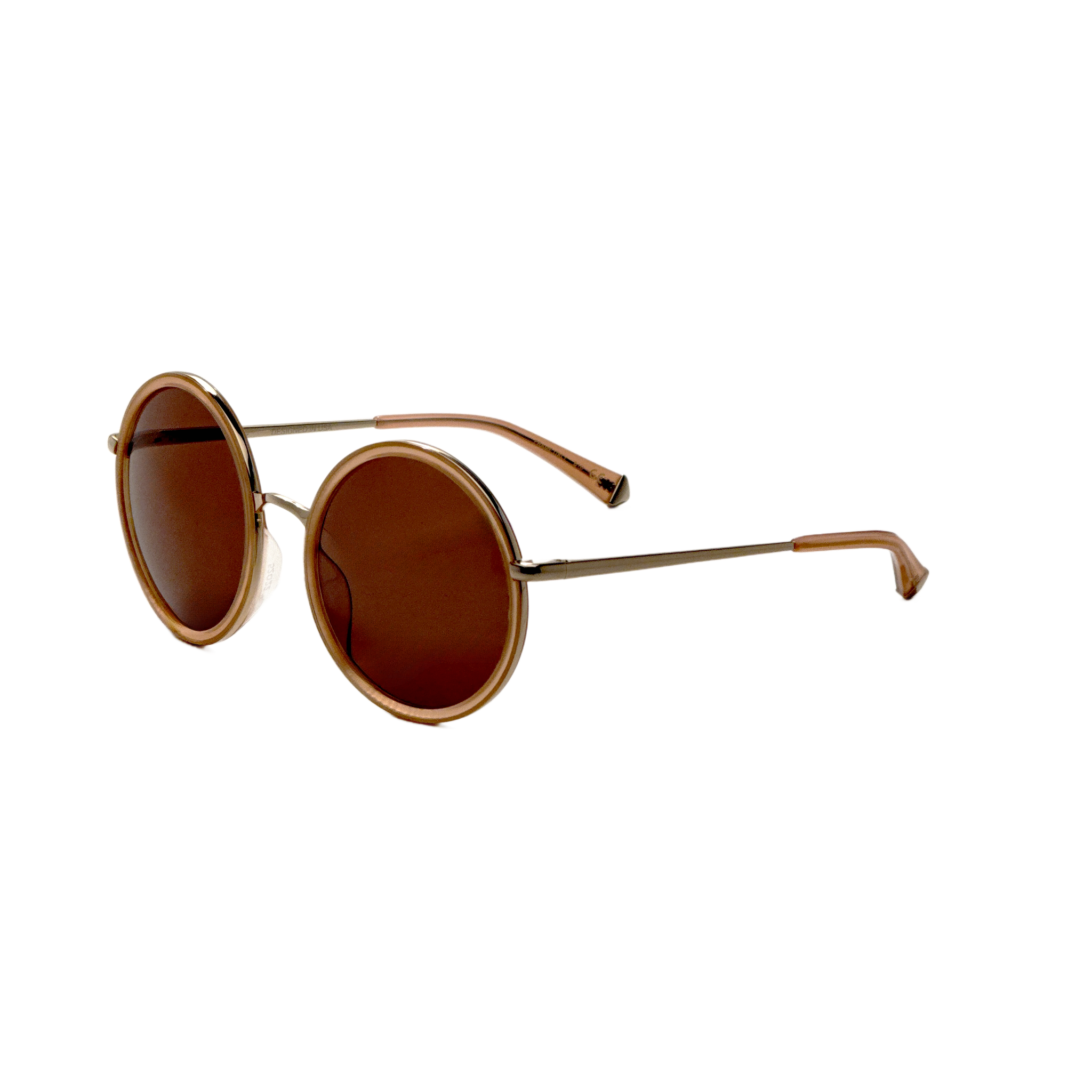 Preloved - Kate Young K530BLS52 Round-Frame Sunglasses — Gold by Preloved - Kate Young