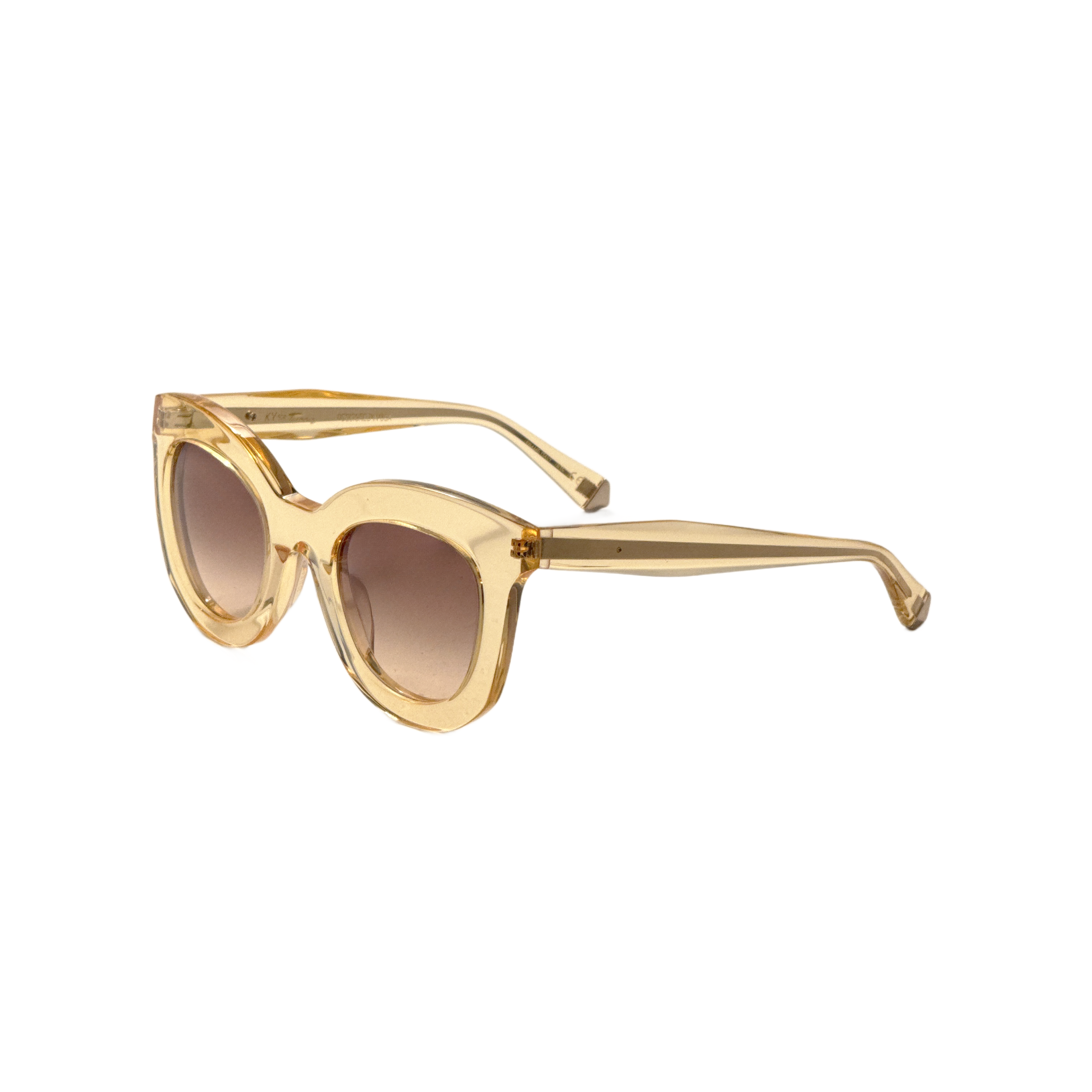 Preloved - Kate Young K533CHA47 Sunglasses — Gold by Preloved - Kate Young