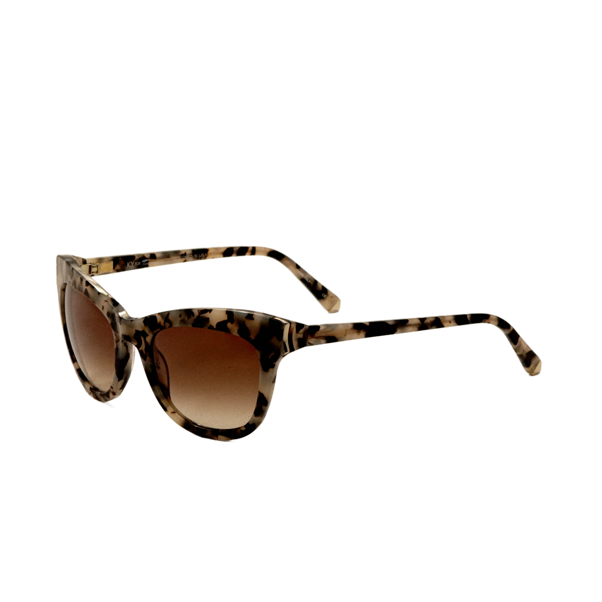 Preloved - Kate Young K540TOR54 Sunglasses — Brown by Preloved - Kate Young