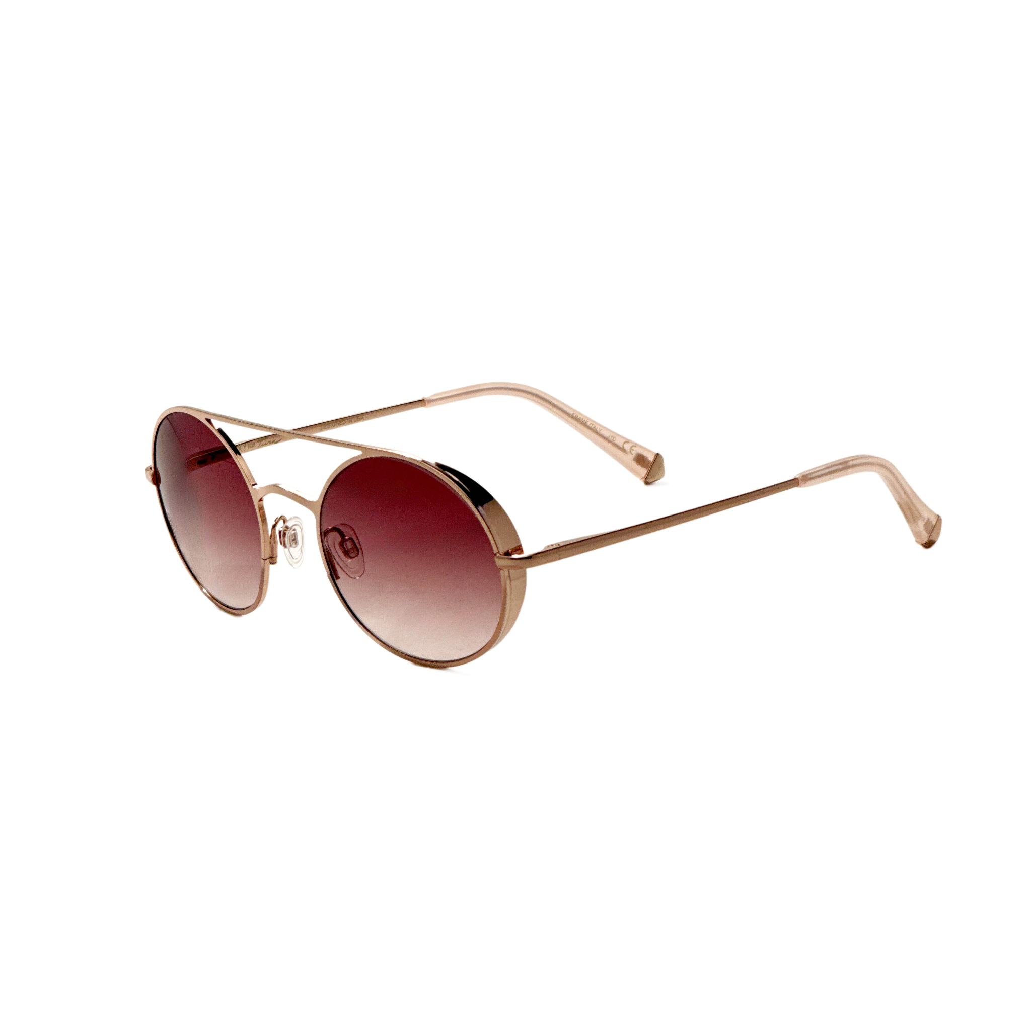 Preloved - Kate Young K556RGD50 Round Frame Sunglasses — Rose gold by Preloved - Kate Young