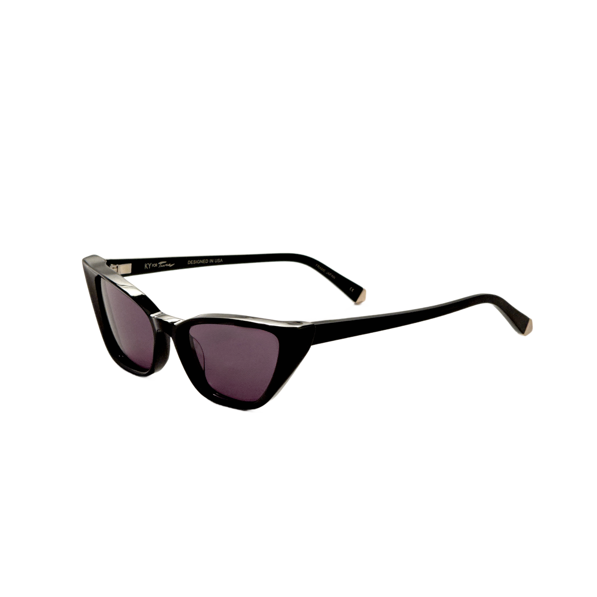 Preloved - Kate Young K557BLK54 Sunglasses — Black by Preloved - Kate Young