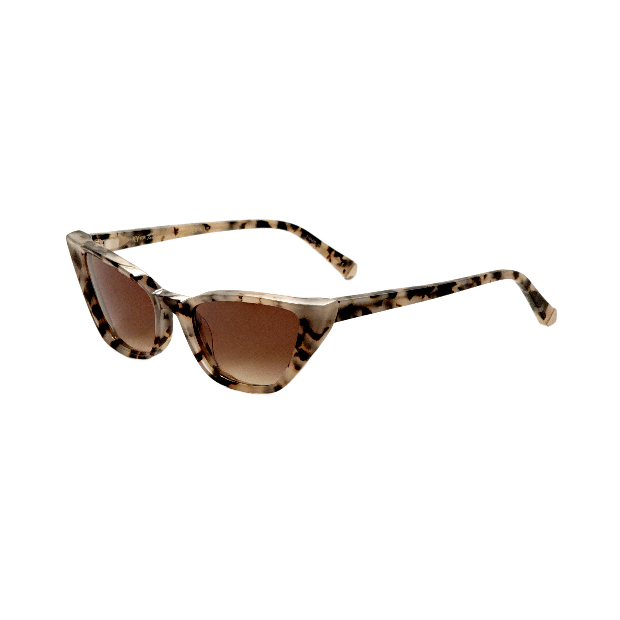 Preloved - Kate Young K557TOR54 Sunglasses — Brown by Preloved - Kate Young