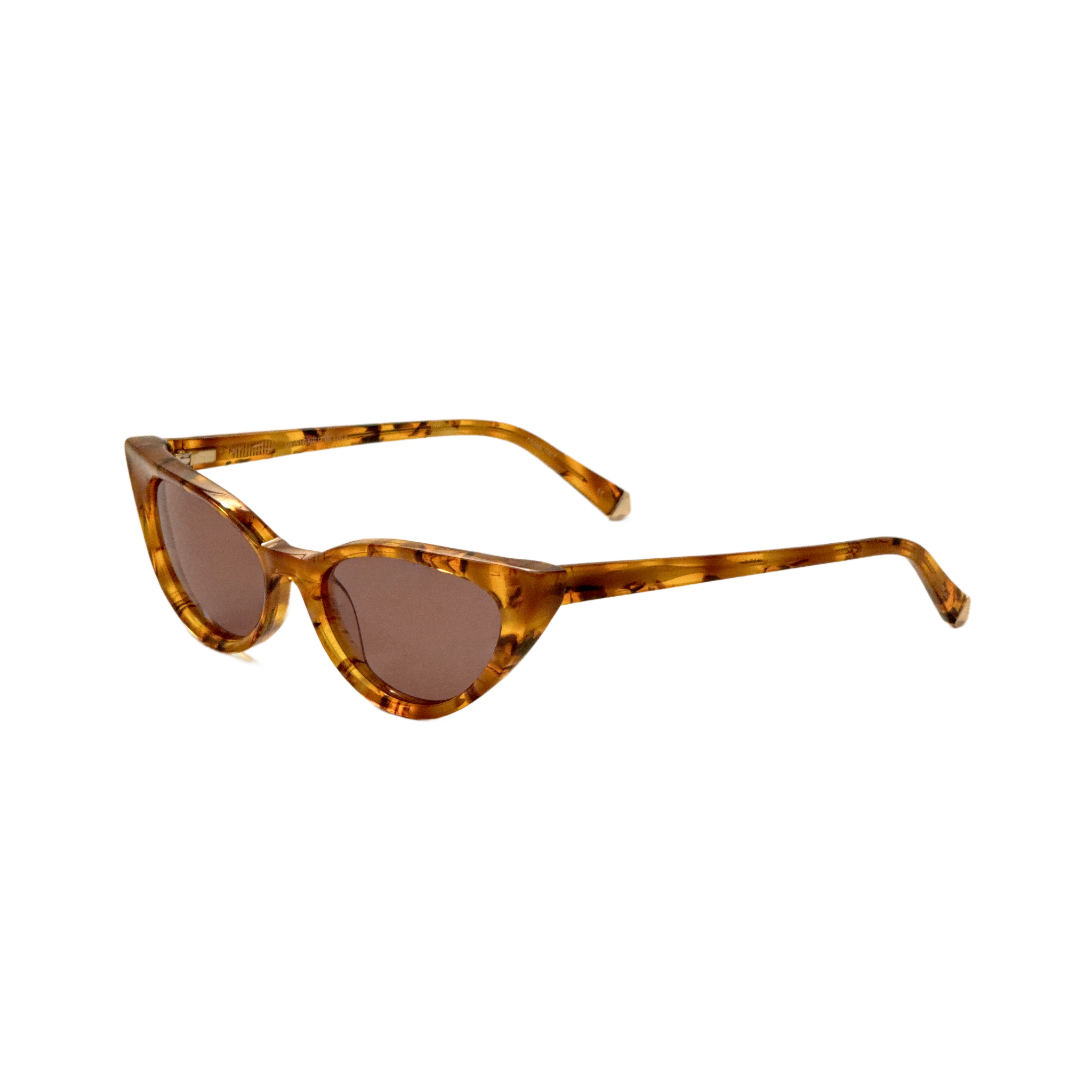 Preloved - Kate Young K562AMB54 Sunglasses — Brown by Preloved - Kate Young