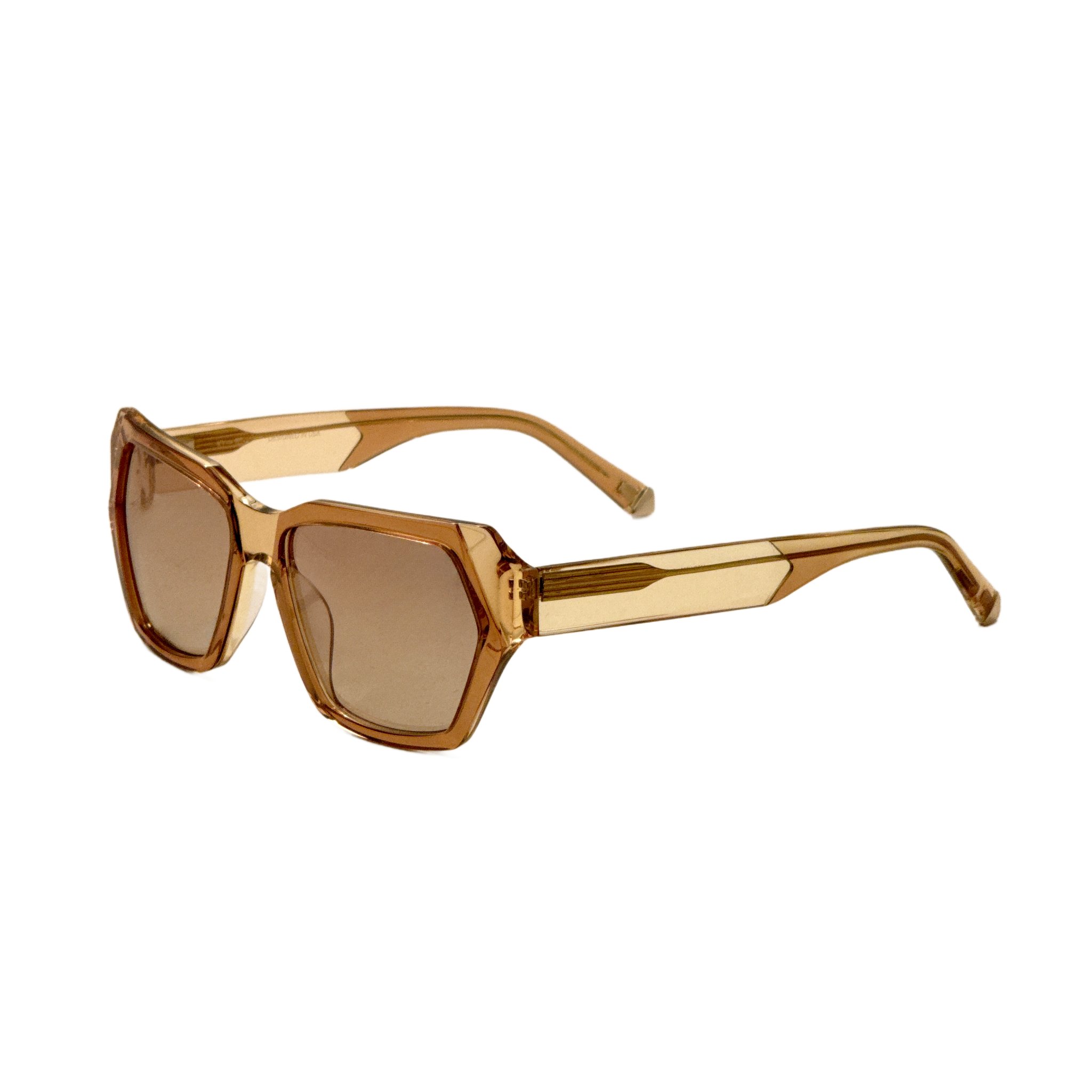 Preloved - Kate Young K575GLD55 Sunglasses — Brown by Preloved - Kate Young
