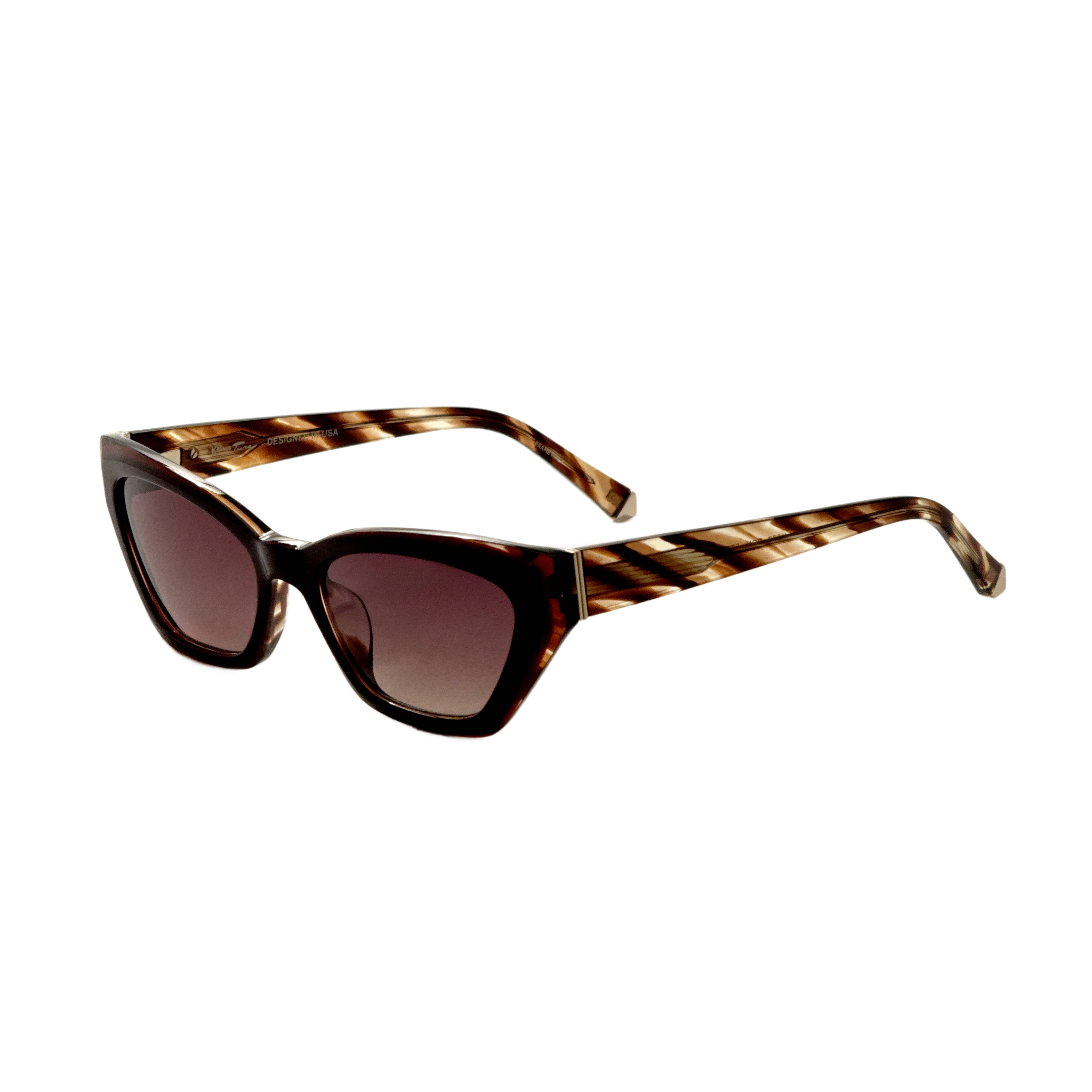 Preloved - Kate Young K577BRN53 Sunglasses — Brown by Preloved - Kate Young
