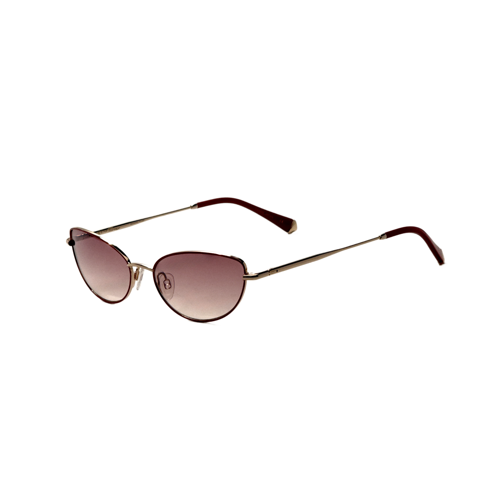 Preloved - Kate Young K578RED55 Sunglasses — Brown by Preloved - Kate Young